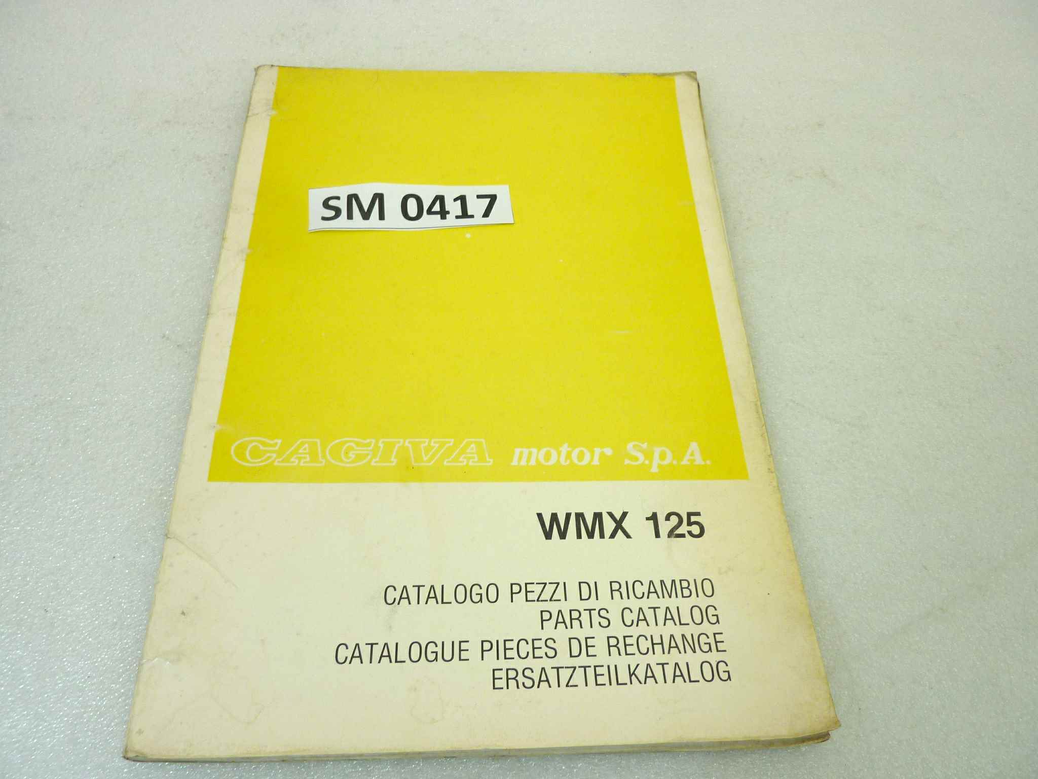 Catalogo parti ricambio Cagiva WMX125 ricambi ORIGINALE ita fra eng esp Parts Catalog dim 21,5 x 29,5 cm