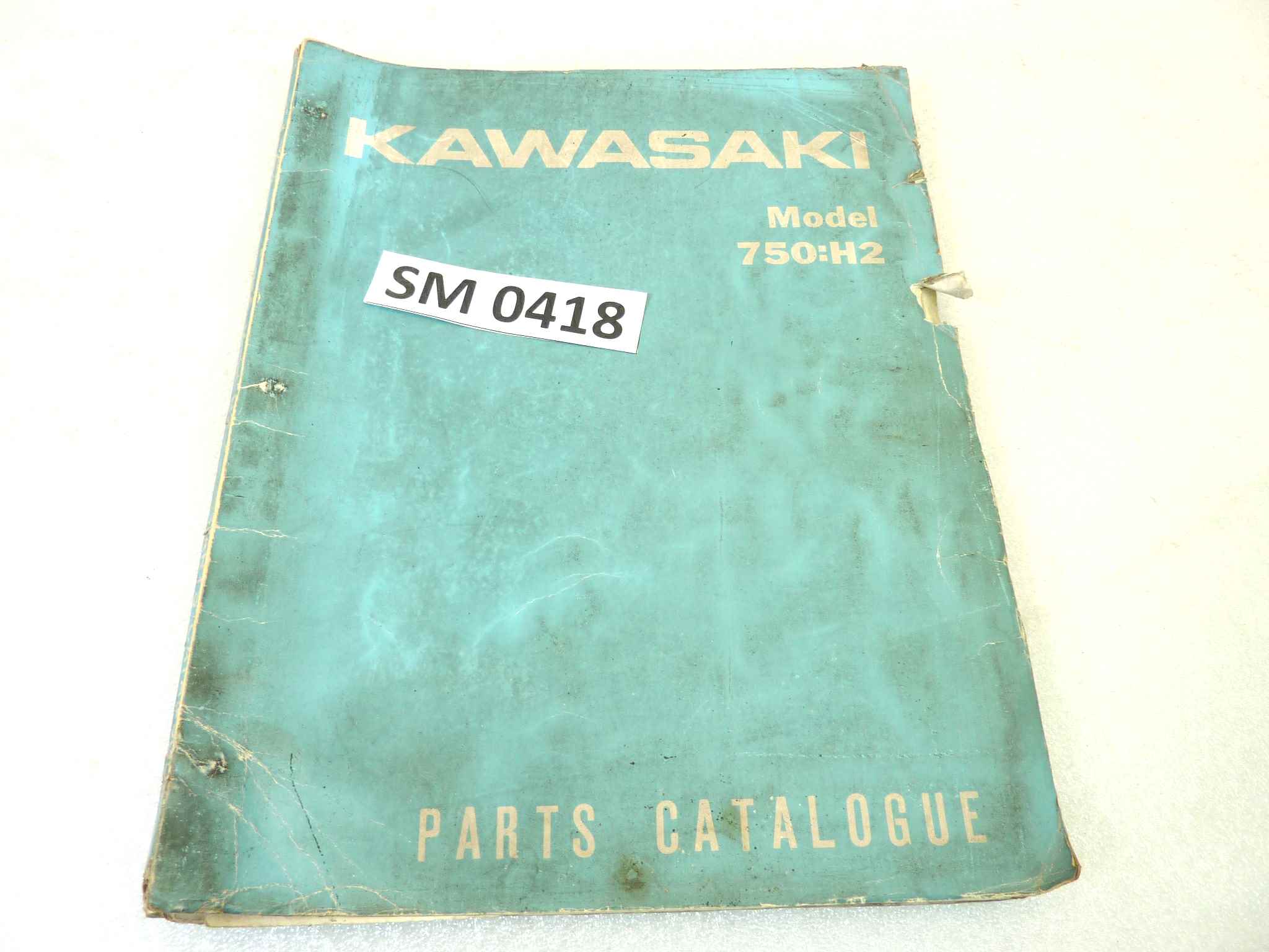 Catalogo parti ricambio Kawasaki 750 H2 ricambi ORIGINALE eng Parts Catalog dim 22 x 28 cm