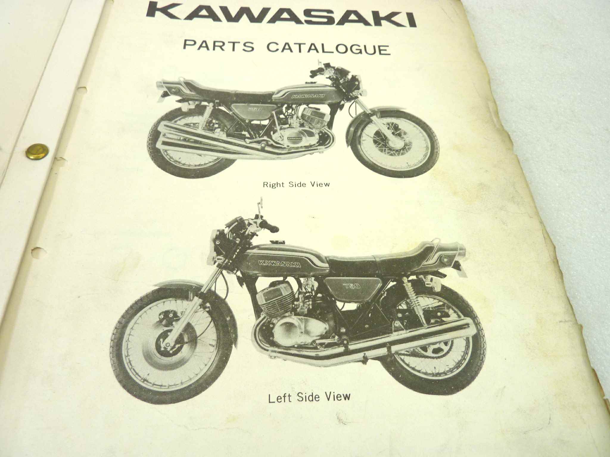 Catalogo parti ricambio Kawasaki 750 H2 ricambi ORIGINALE eng Parts Catalog dim 22 x 28 cm - immagine 4