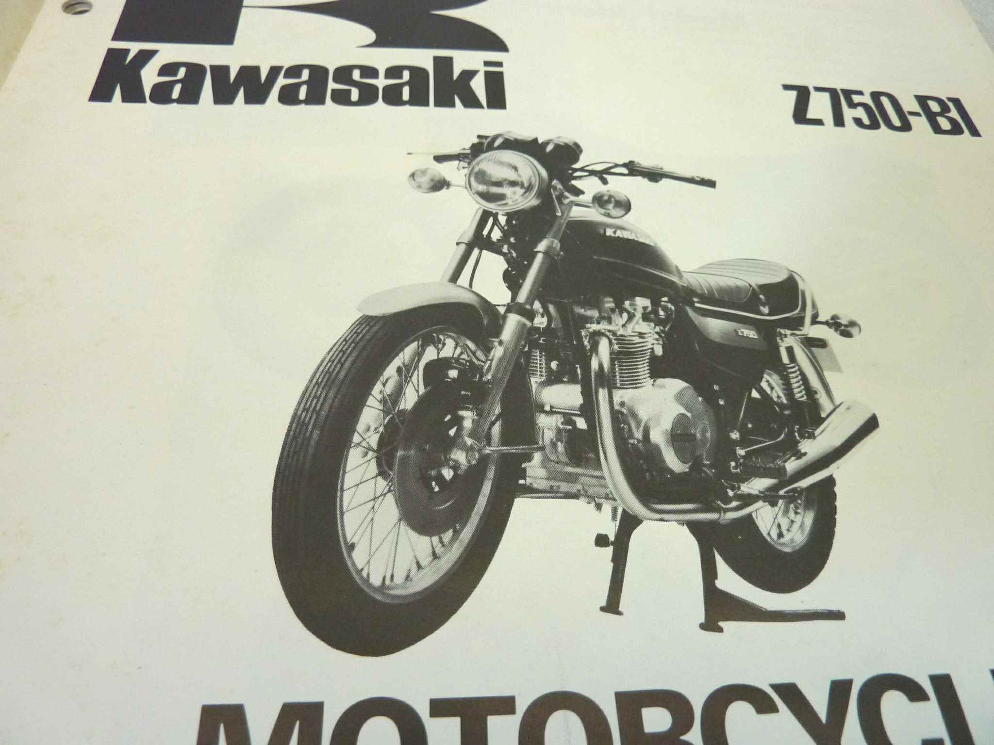 Manuale officina Kawasaki Z750 B1 Shop Manual ORIGINALE eng - Motorcycle service Manual WORKSHOP riparazione dim 21,5 x 28 cm - immagine 5