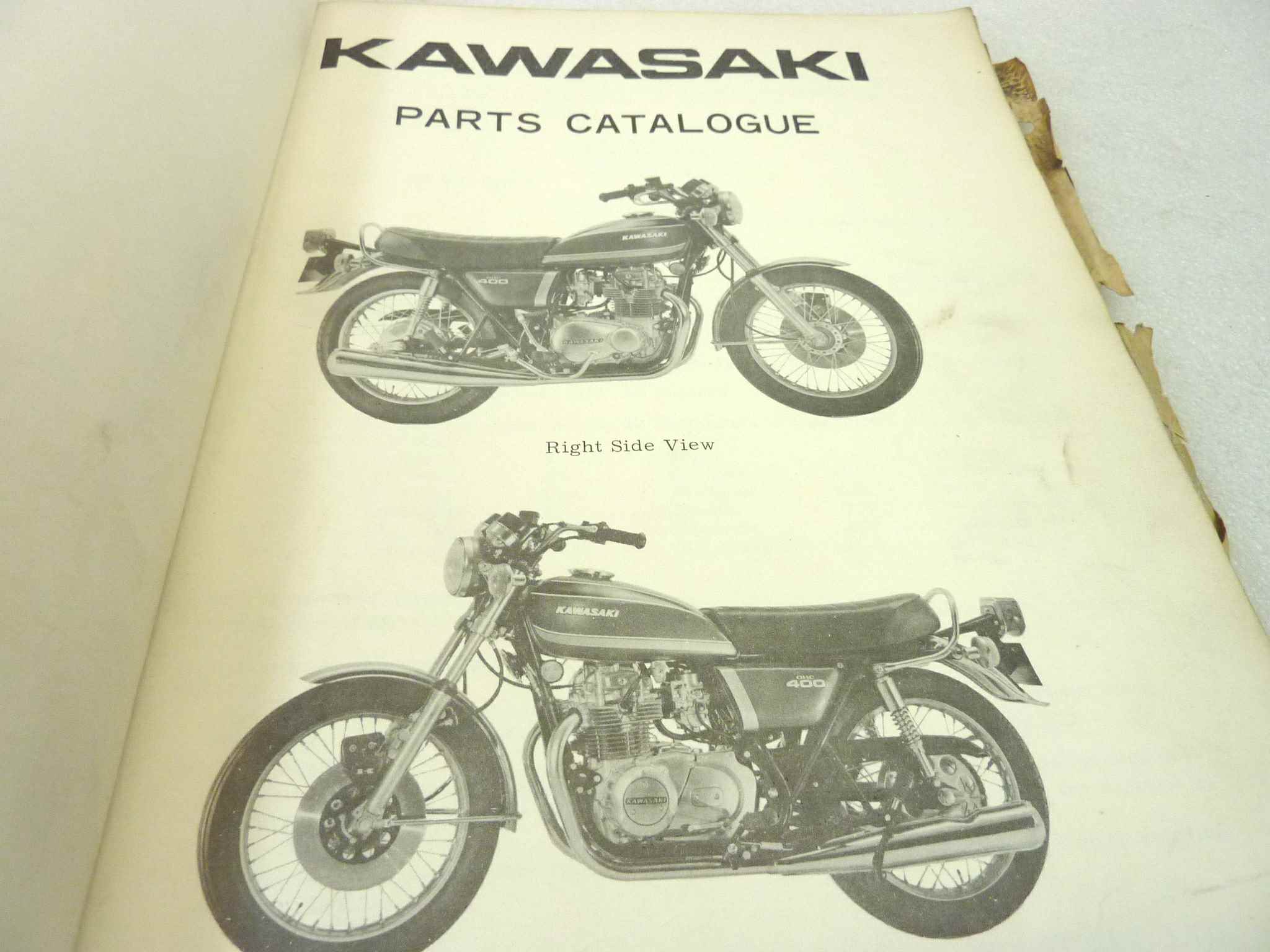 Catalogo parti ricambio Kawasaki KZ400 ricambi ORIGINALE eng Parts Catalog dim 22 x 28 cm - immagine 5