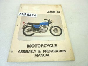 Manuale officina Kawasaki Z200 A1 Shop Manual ORIGINALE eng - Motorcycle service Manual WORKSHOP riparazione dim 21,5 x 28 cm