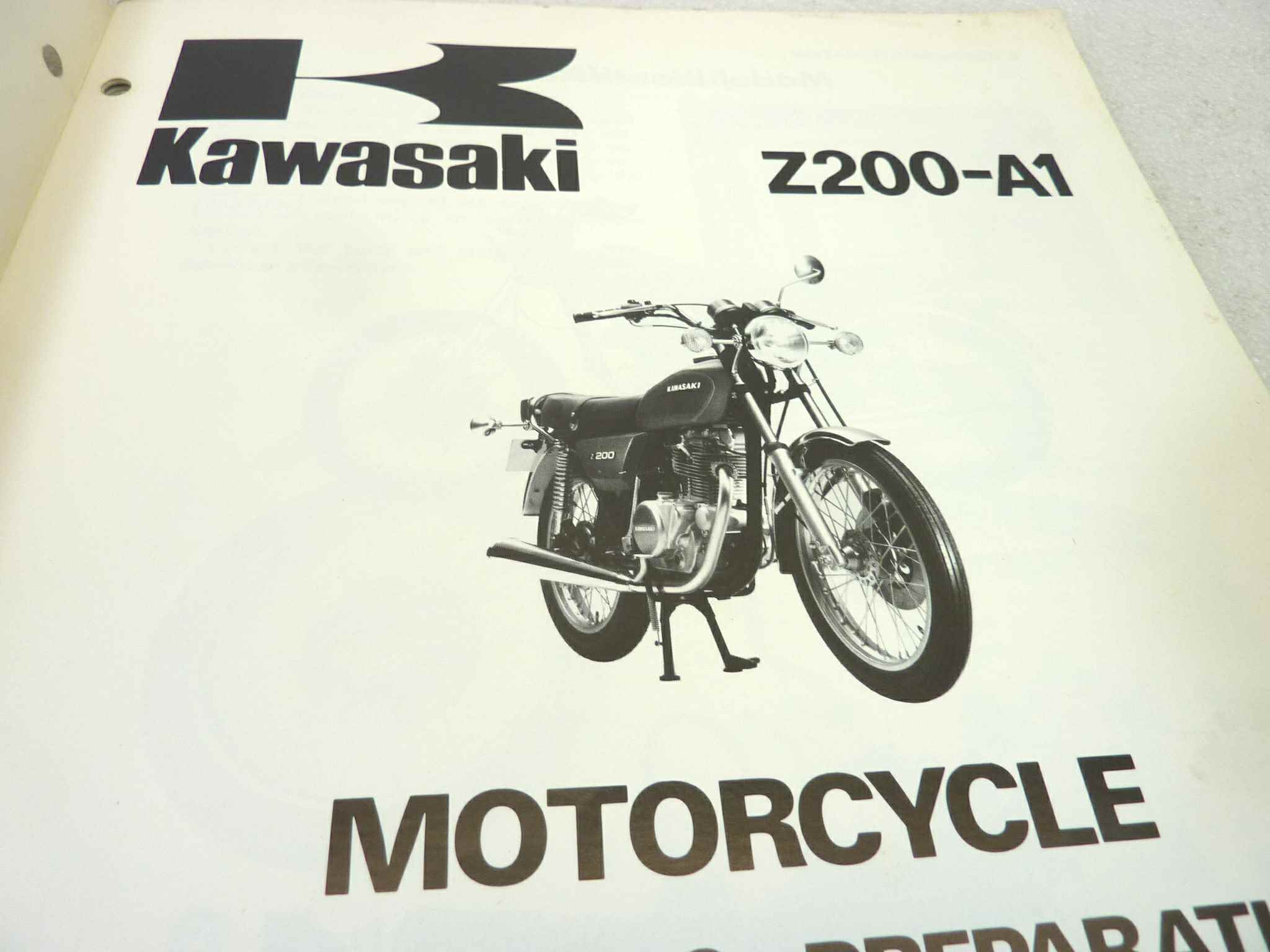 Manuale officina Kawasaki Z200 A1 Shop Manual ORIGINALE eng - Motorcycle service Manual WORKSHOP riparazione dim 21,5 x 28 cm - immagine 5