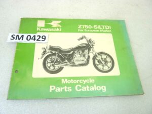 Catalogo parti ricambio Kawasaki Z750 S LTD ricambi ORIGINALE eng Parts Catalog dim 18 x 26 cm