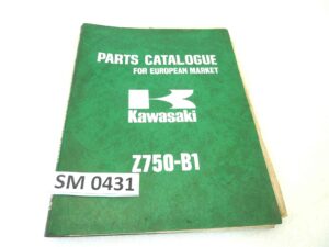 Catalogo parti ricambio Kawasaki Z750 B1 ricambi ORIGINALE eng Parts Catalog dim 22 x 28 cm