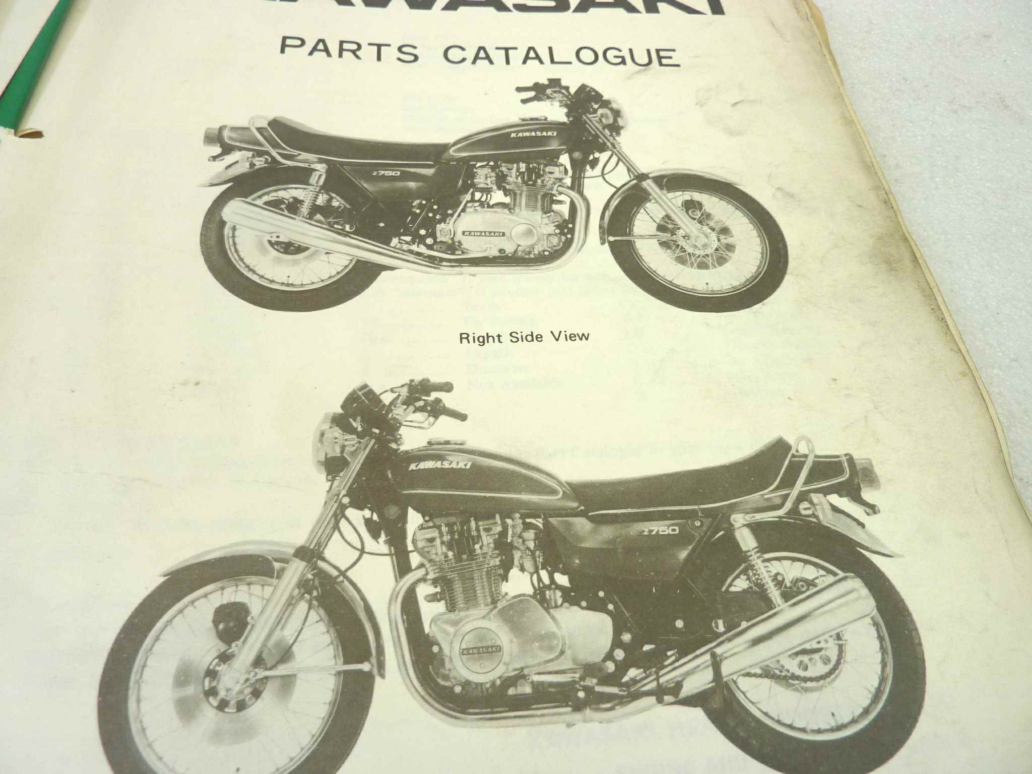 Catalogo parti ricambio Kawasaki Z750 B1 ricambi ORIGINALE eng Parts Catalog dim 22 x 28 cm - immagine 5