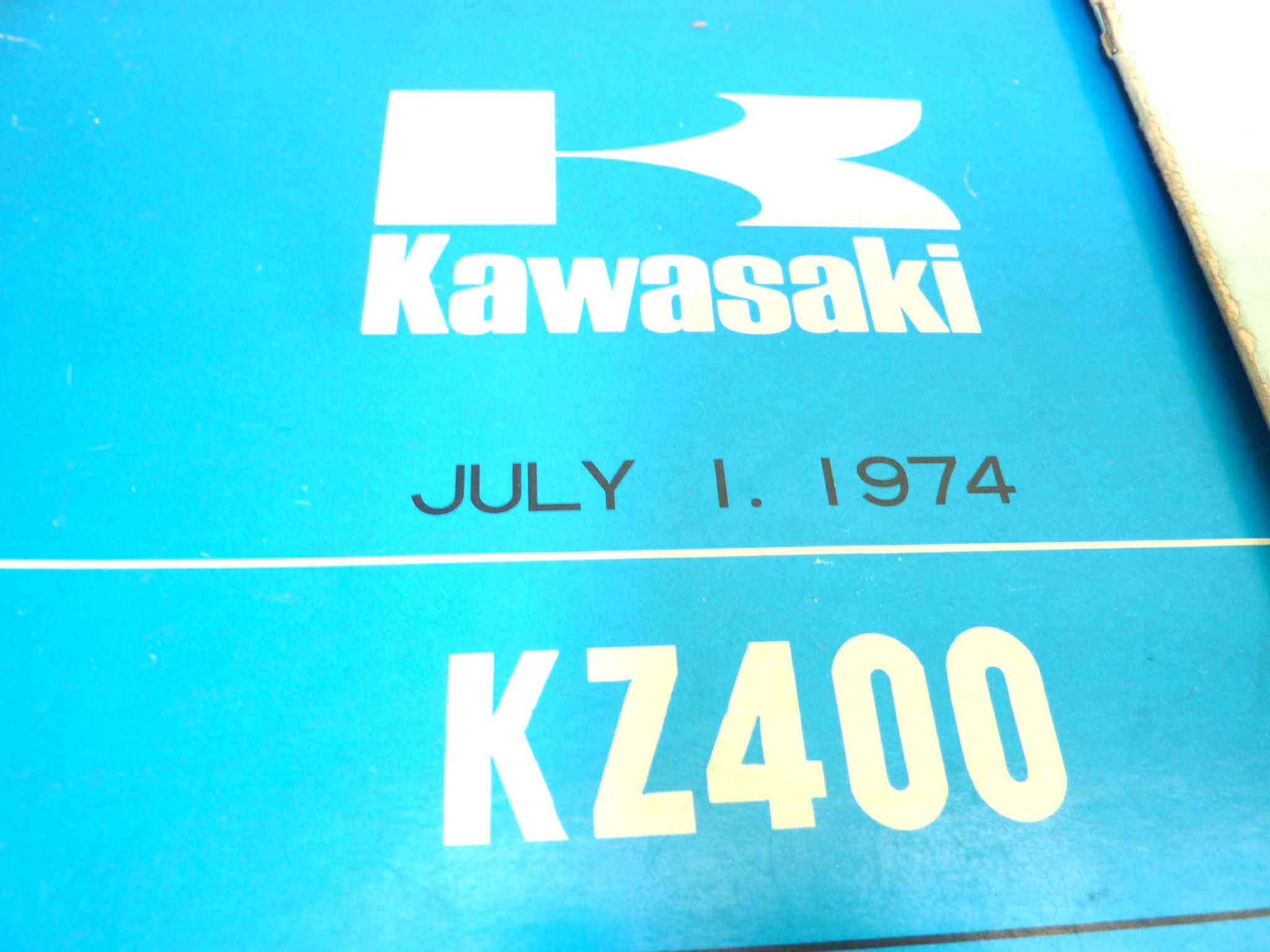 Manuale officina Kawasaki KZ400 Shop Manual ORIGINALE eng - Motorcycle service Manual WORKSHOP riparazione dim 21,5 x 28 cm - immagine 3
