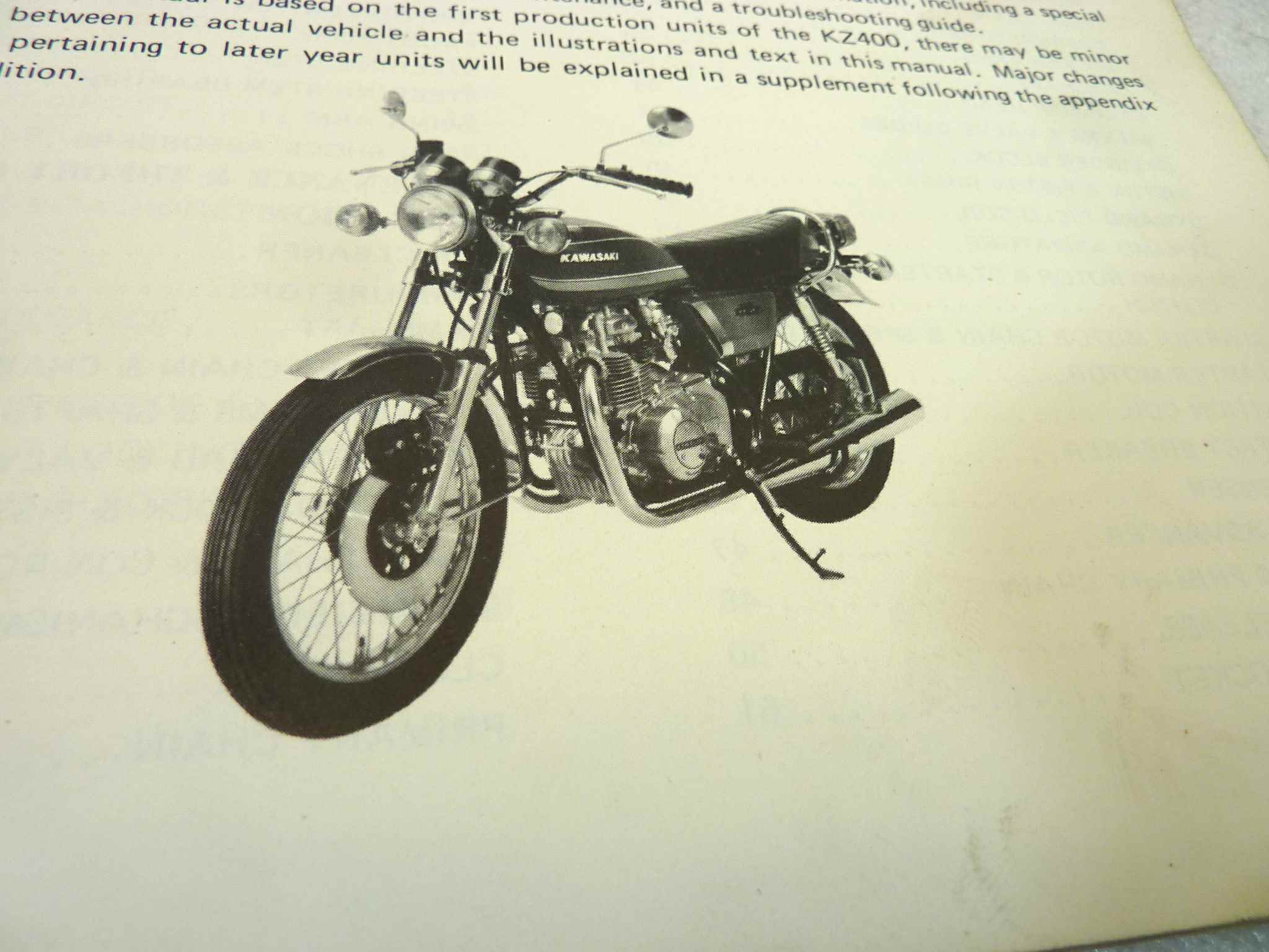 Manuale officina Kawasaki KZ Series Shop Manual ORIGINALE eng - Motorcycle service Manual WORKSHOP riparazione dim 21,5 x 28 cm - immagine 6