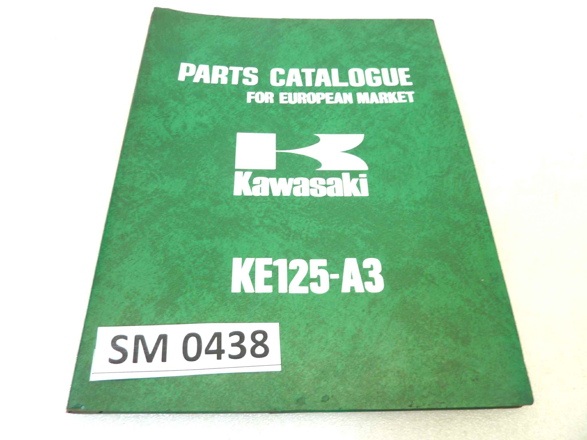 Catalogo parti ricambio Kawasaki KE125 A3 ricambi ORIGINALE eng Parts Catalog dim 22 x 28 cm