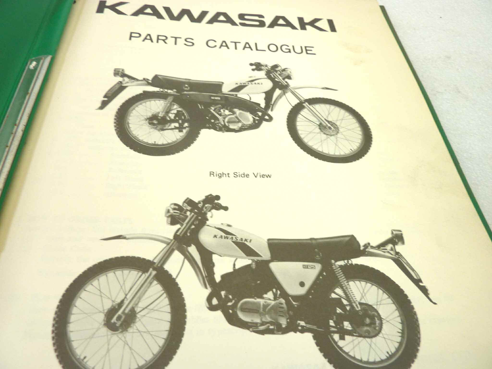 Catalogo parti ricambio Kawasaki KE125 A3 ricambi ORIGINALE eng Parts Catalog dim 22 x 28 cm - immagine 4
