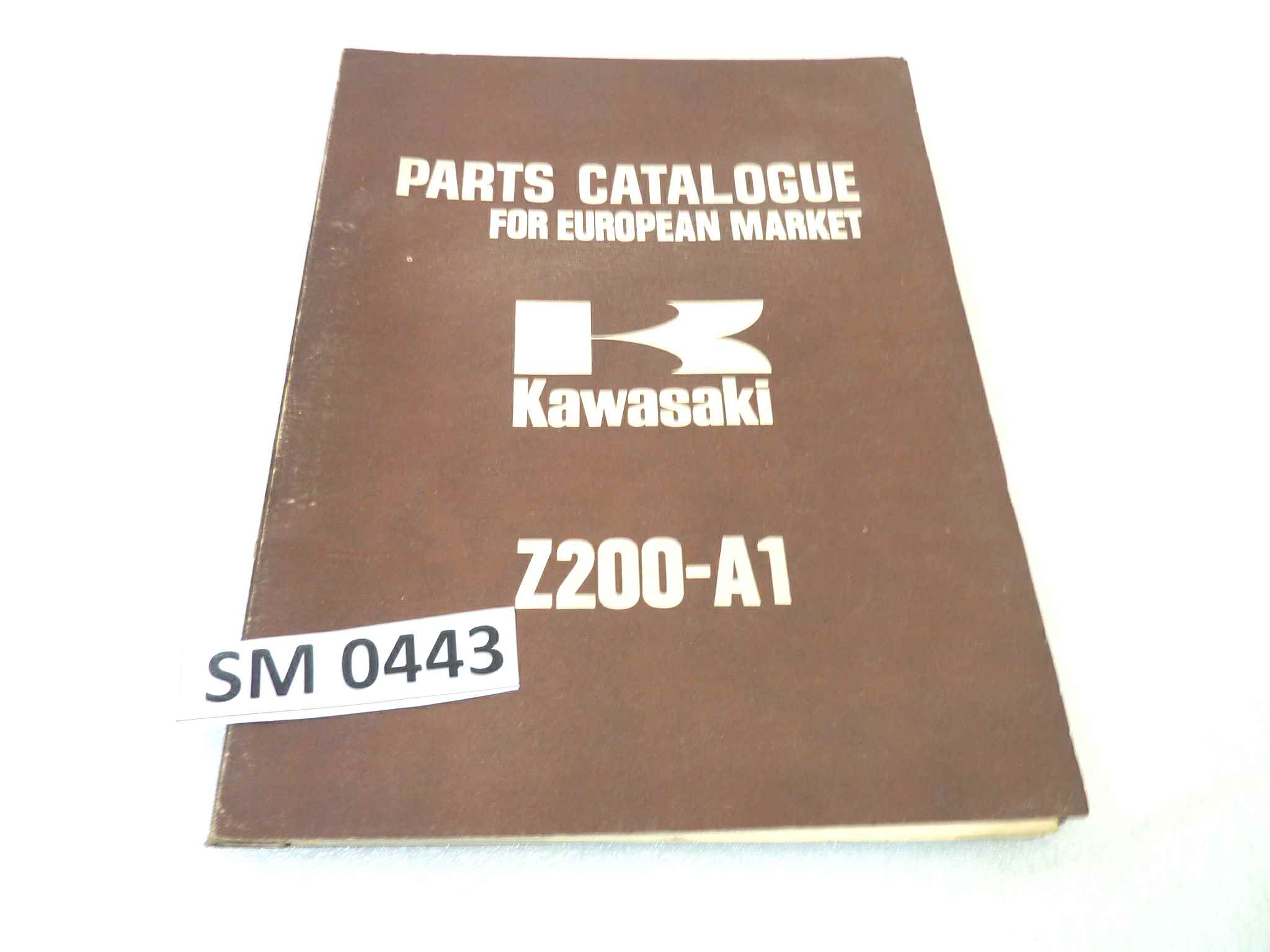 Catalogo parti ricambio Kawasaki Z200 A1 ricambi ORIGINALE eng Parts Catalog dim 22 x 28 cm