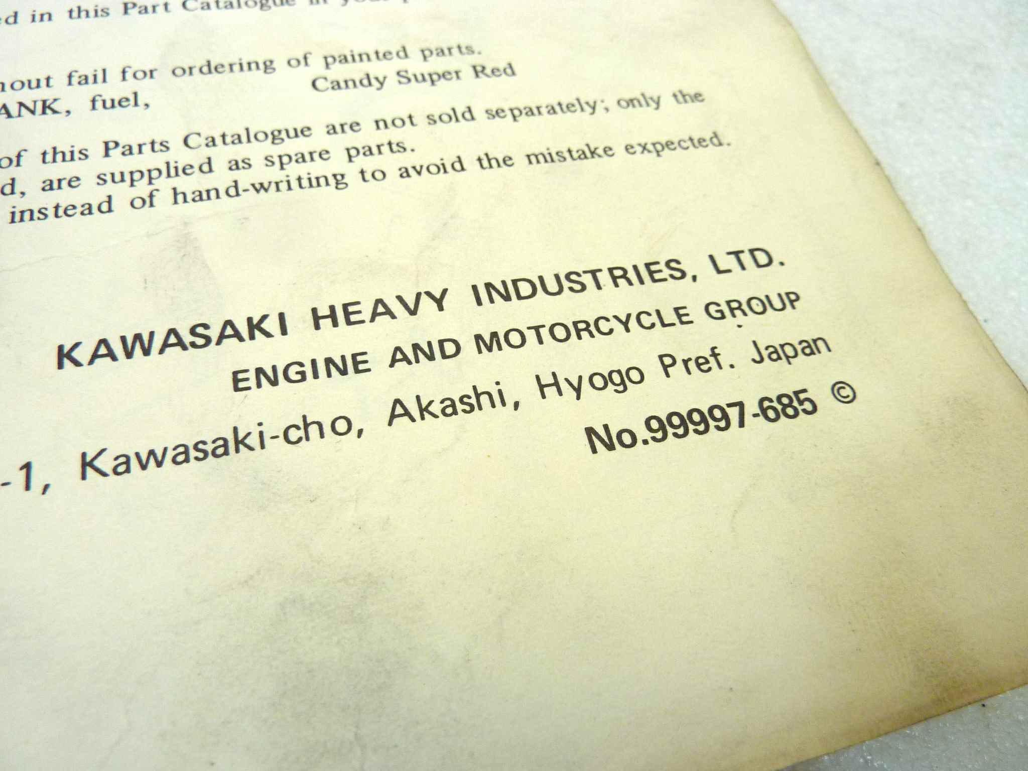 Catalogo parti ricambio Kawasaki Z650 B1 ricambi ORIGINALE eng Parts Catalog dim 22 x 28 cm - immagine 6