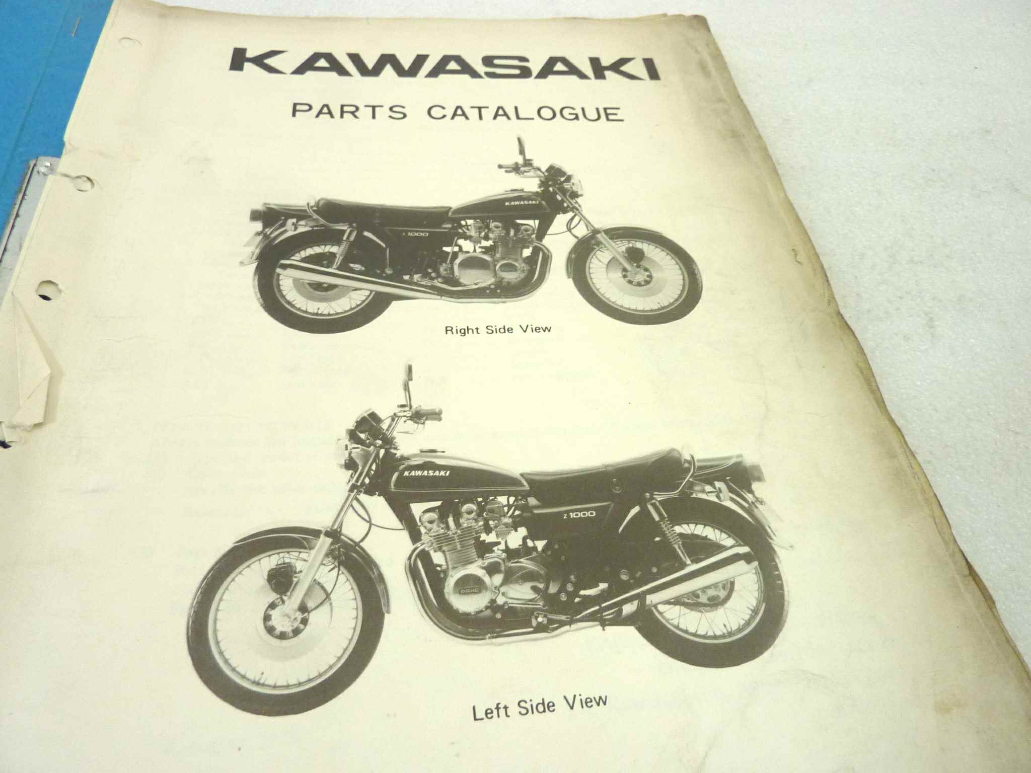 Catalogo parti ricambio Kawasaki Z1000 A1 ricambi ORIGINALE eng Parts Catalog dim 22 x 28 cm - immagine 4
