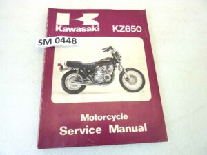 Manuale officina Kawasaki KZ650 Shop Manual ORIGINALE eng - Motorcycle service Manual WORKSHOP riparazione dim 21,5 x 28 cm