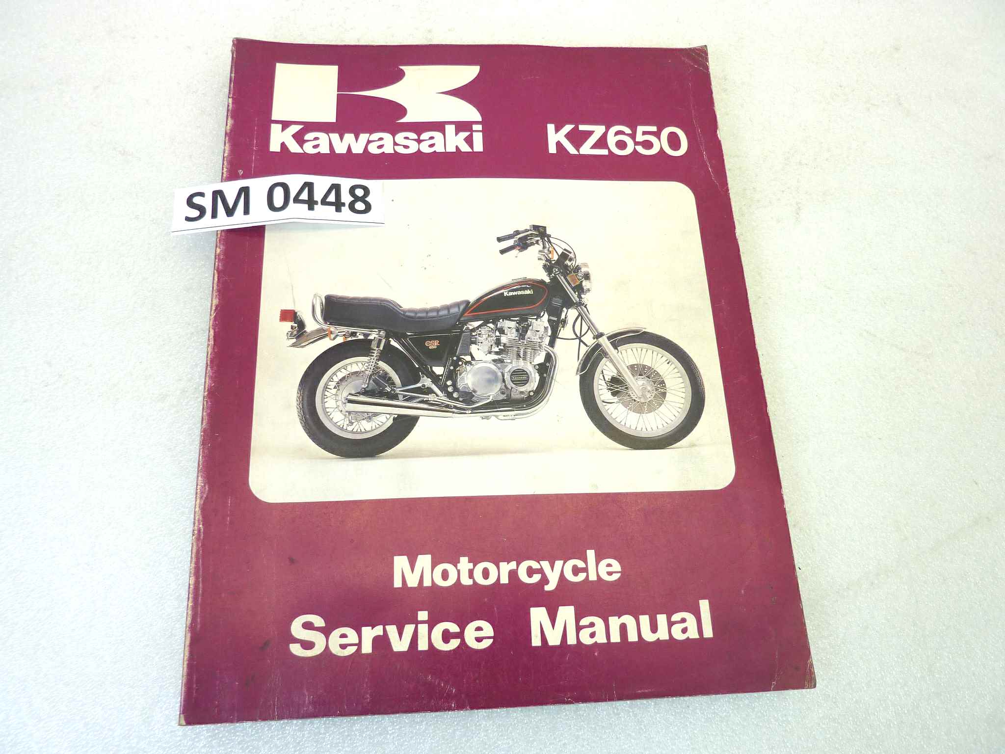 Manuale officina Kawasaki KZ650 Shop Manual ORIGINALE eng - Motorcycle service Manual WORKSHOP riparazione dim 21,5 x 28 cm