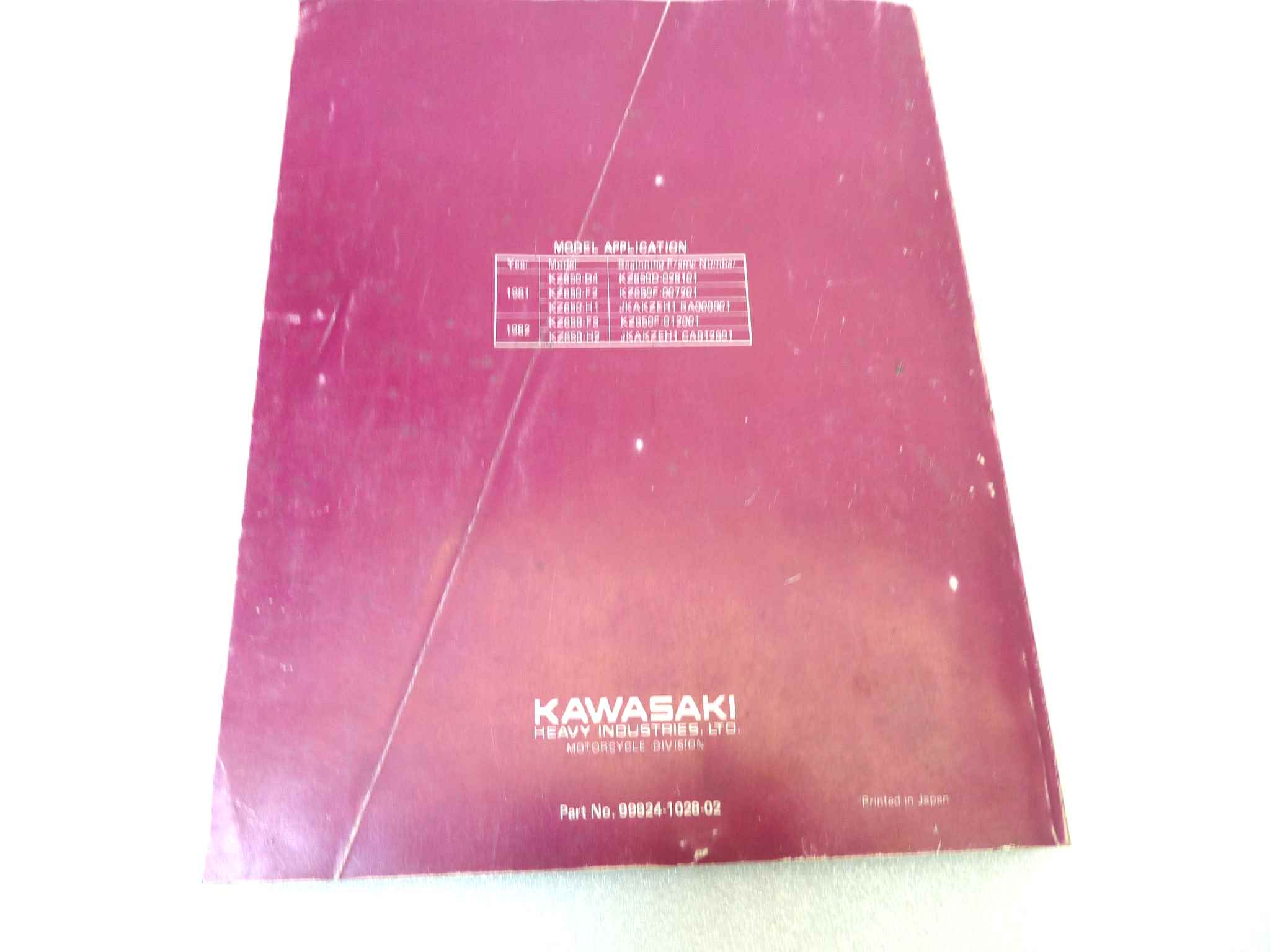 Manuale officina Kawasaki KZ650 Shop Manual ORIGINALE eng - Motorcycle service Manual WORKSHOP riparazione dim 21,5 x 28 cm - immagine 2