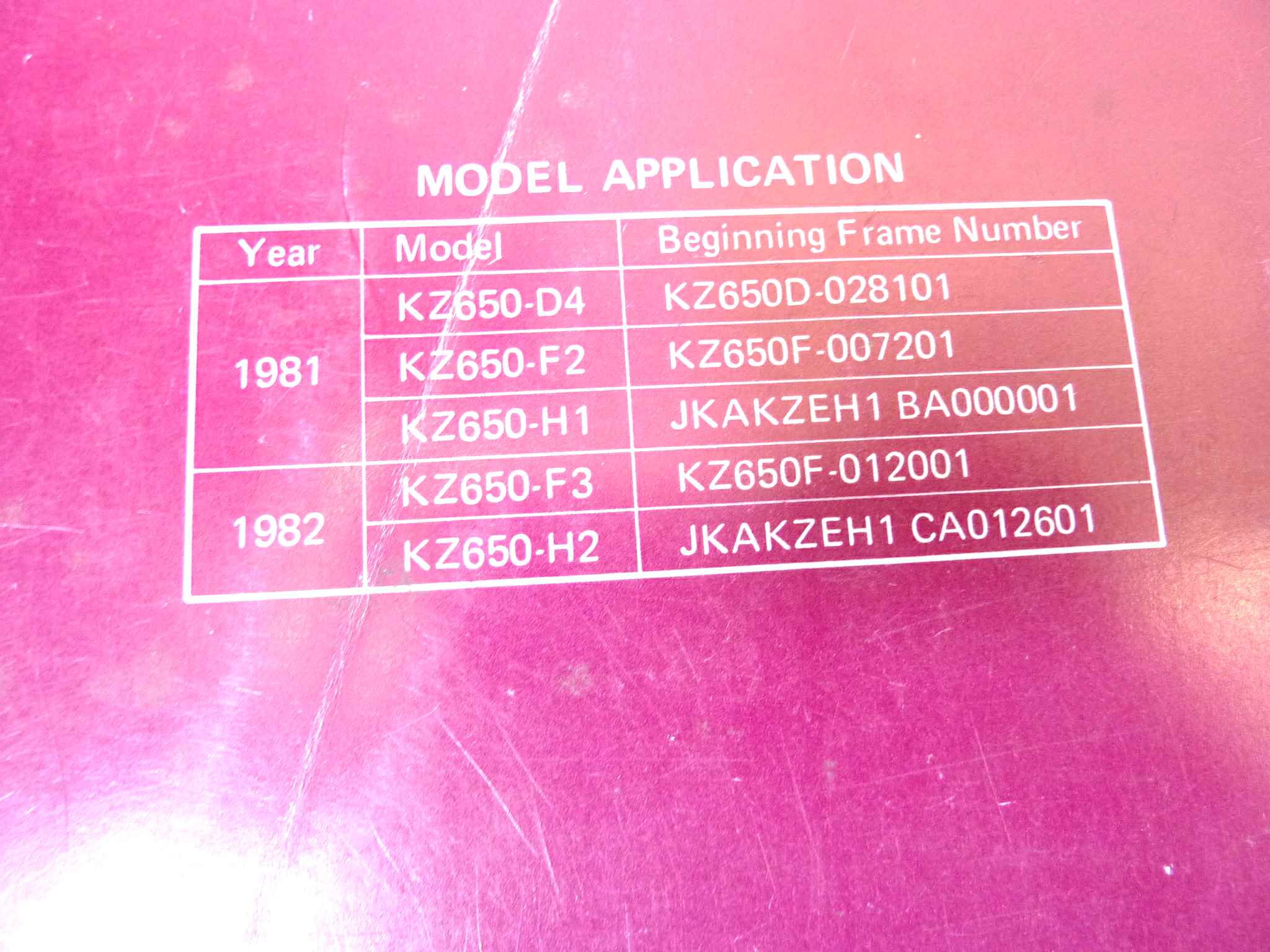 Manuale officina Kawasaki KZ650 Shop Manual ORIGINALE eng - Motorcycle service Manual WORKSHOP riparazione dim 21,5 x 28 cm - immagine 4