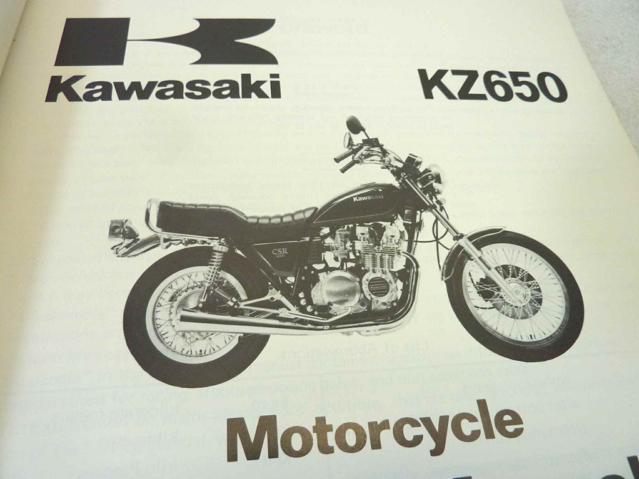 Manuale officina Kawasaki KZ650 Shop Manual ORIGINALE eng - Motorcycle service Manual WORKSHOP riparazione dim 21,5 x 28 cm - immagine 6