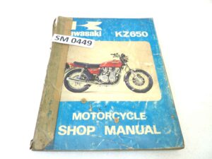 Manuale officina Kawasaki KZ650 B Shop Manual ORIGINALE eng - Motorcycle service Manual WORKSHOP riparazione dim 21,5 x 28 cm