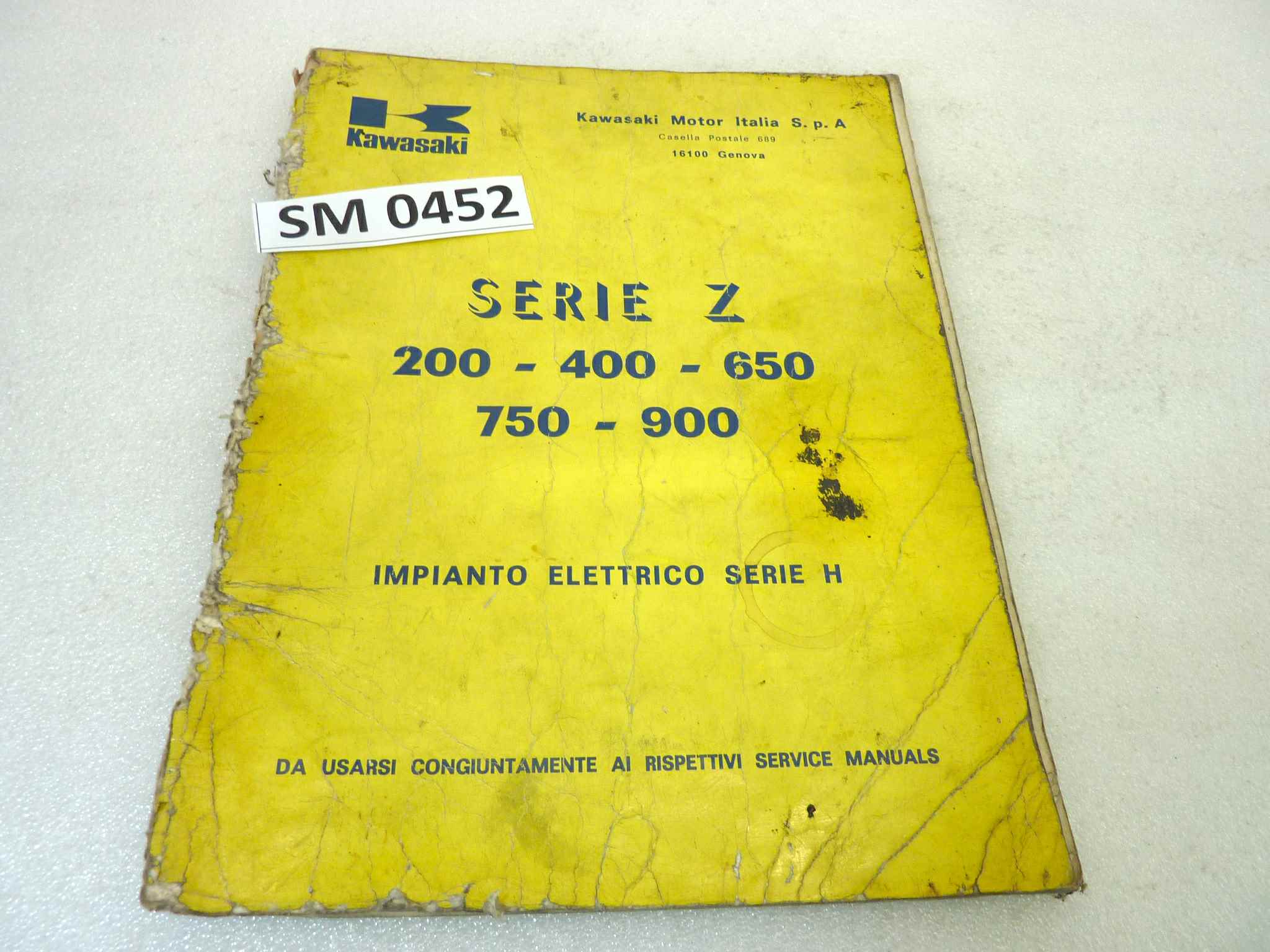 Manuale Kawasaki Serie Z 200 400 650 750 900 ita