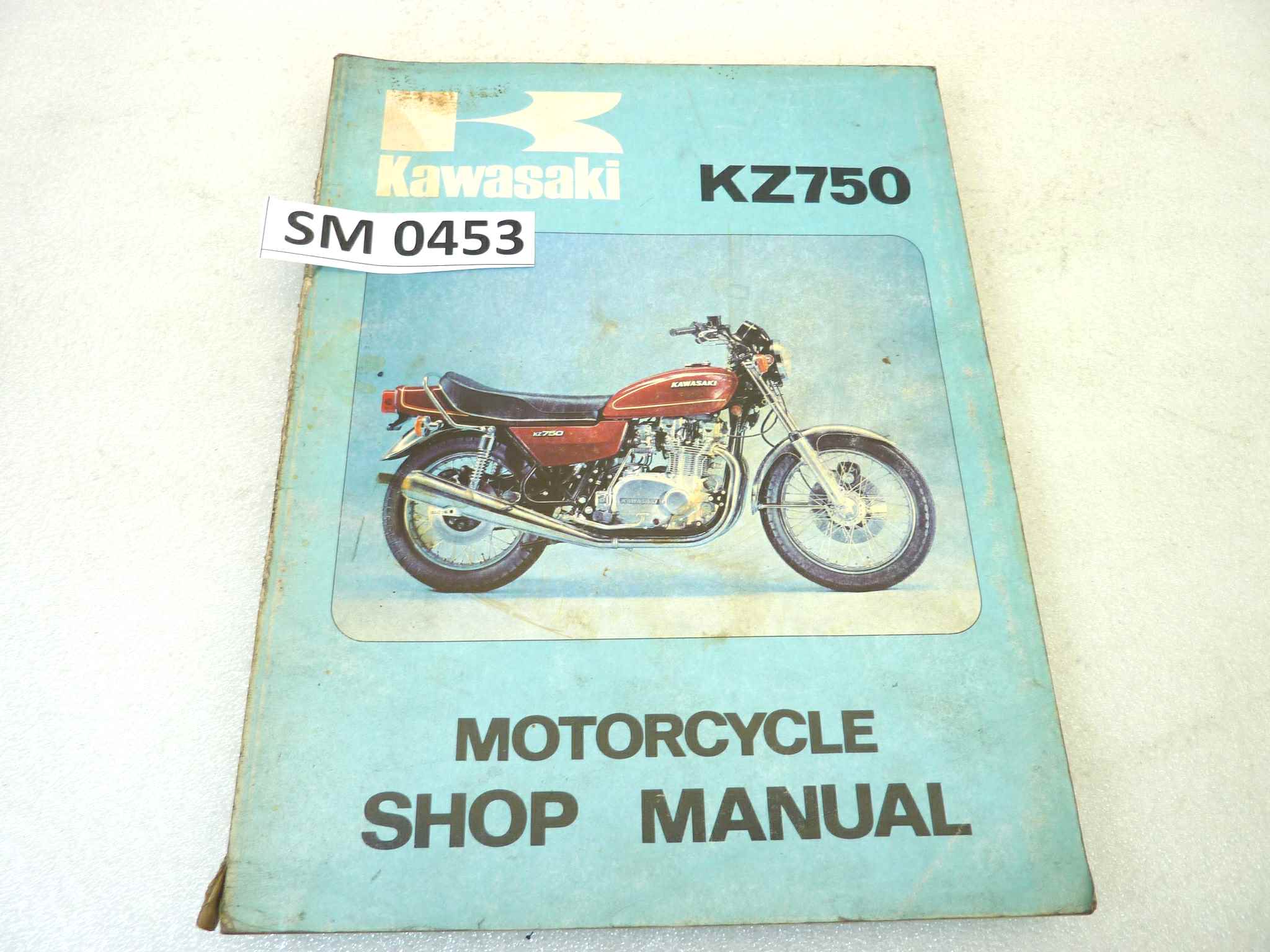 Manuale officina Kawasaki KZ750 Shop Manual ORIGINALE eng - Motorcycle service Manual WORKSHOP riparazione dim 21,5 x 28 cm