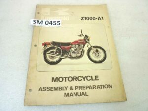 Manuale officina Kawasaki Z1000 A1 Shop Manual ORIGINALE eng - Motorcycle service Manual WORKSHOP riparazione dim 21,5 x 28 cm