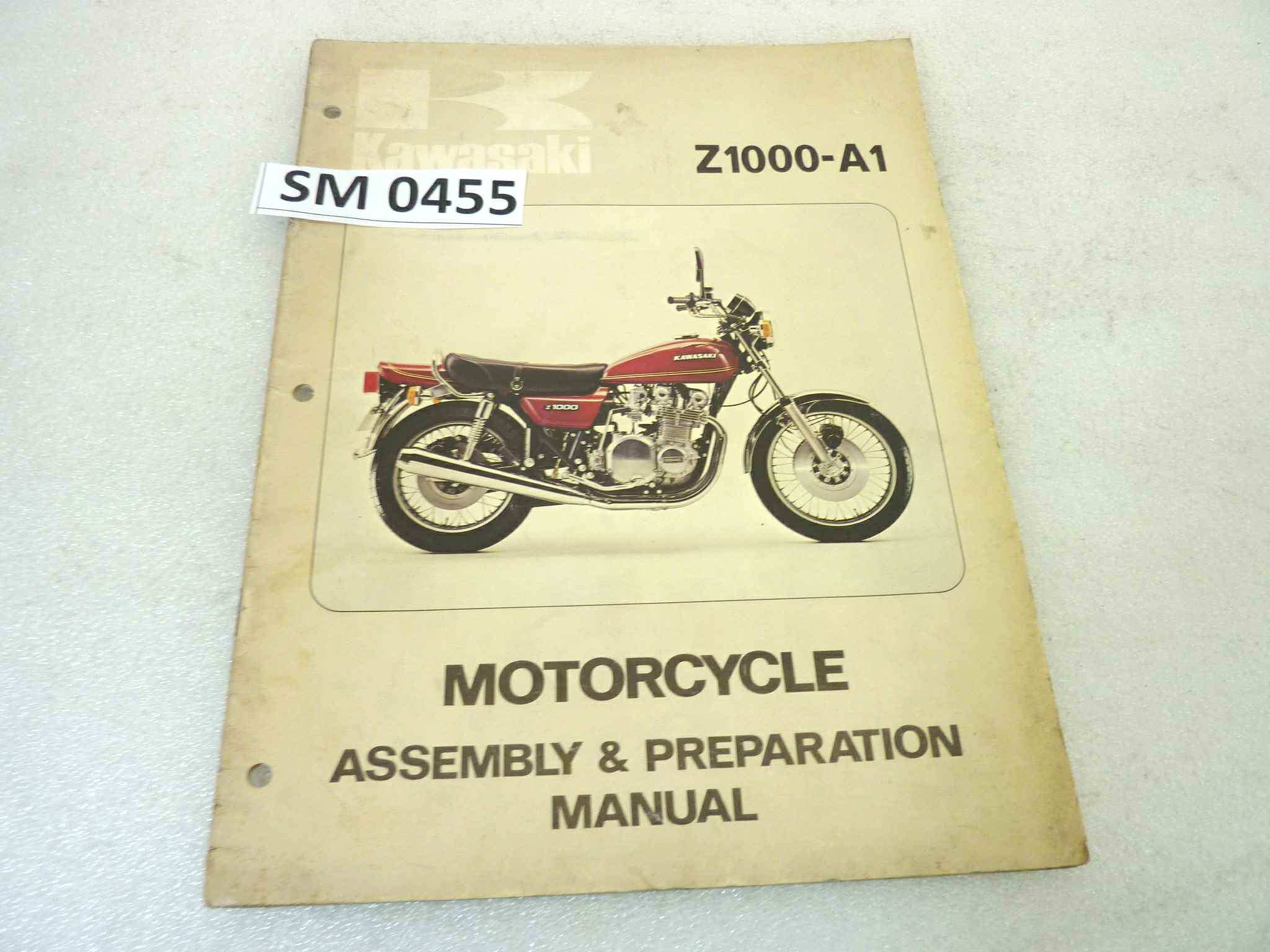 Manuale officina Kawasaki Z1000 A1 Shop Manual ORIGINALE eng - Motorcycle service Manual WORKSHOP riparazione dim 21,5 x 28 cm