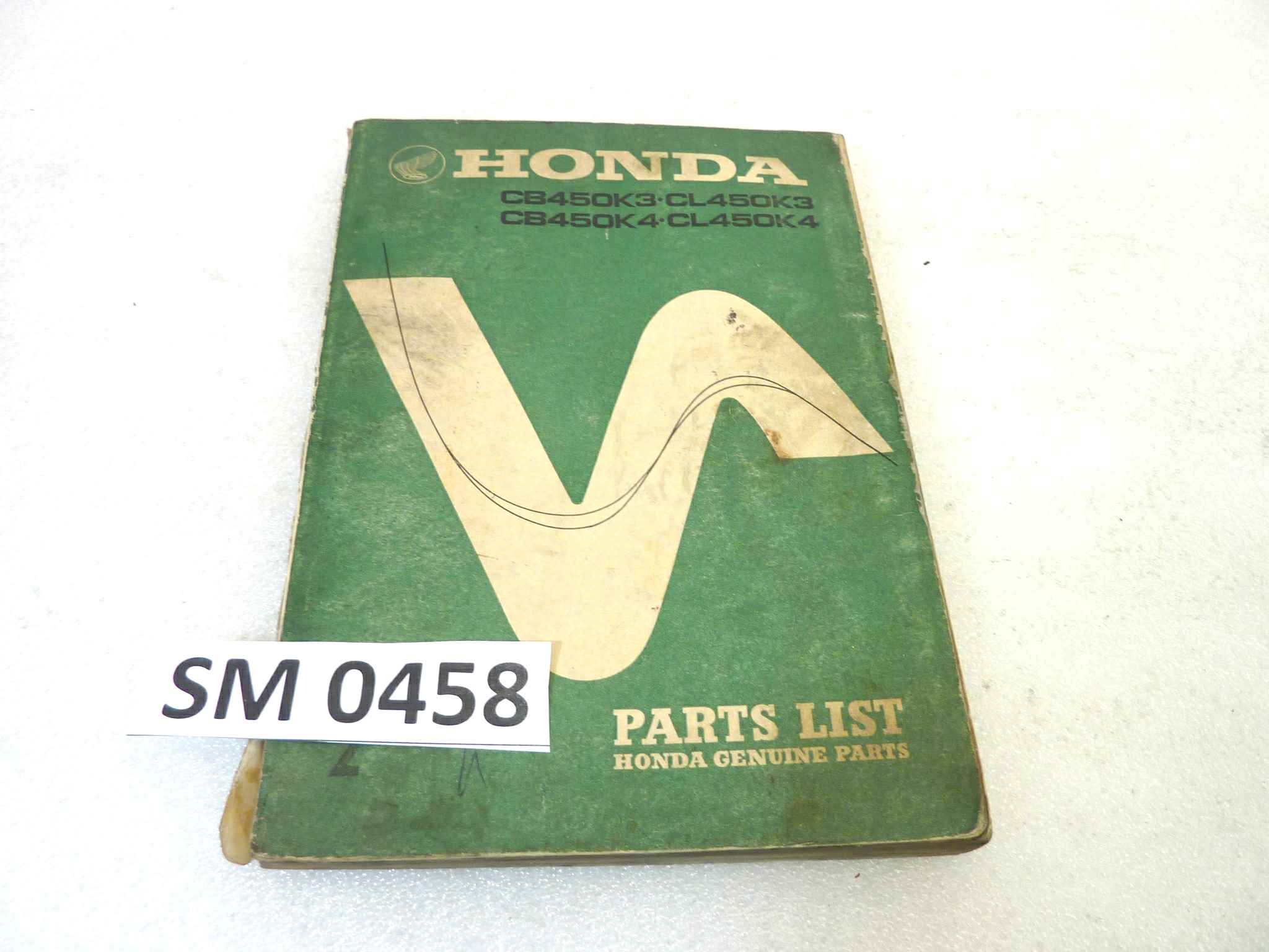 Catalogo parti ricambio Honda CB CL 450 ricambi ORIGINALE eng Parts Catalog dim 18 x 26 cm