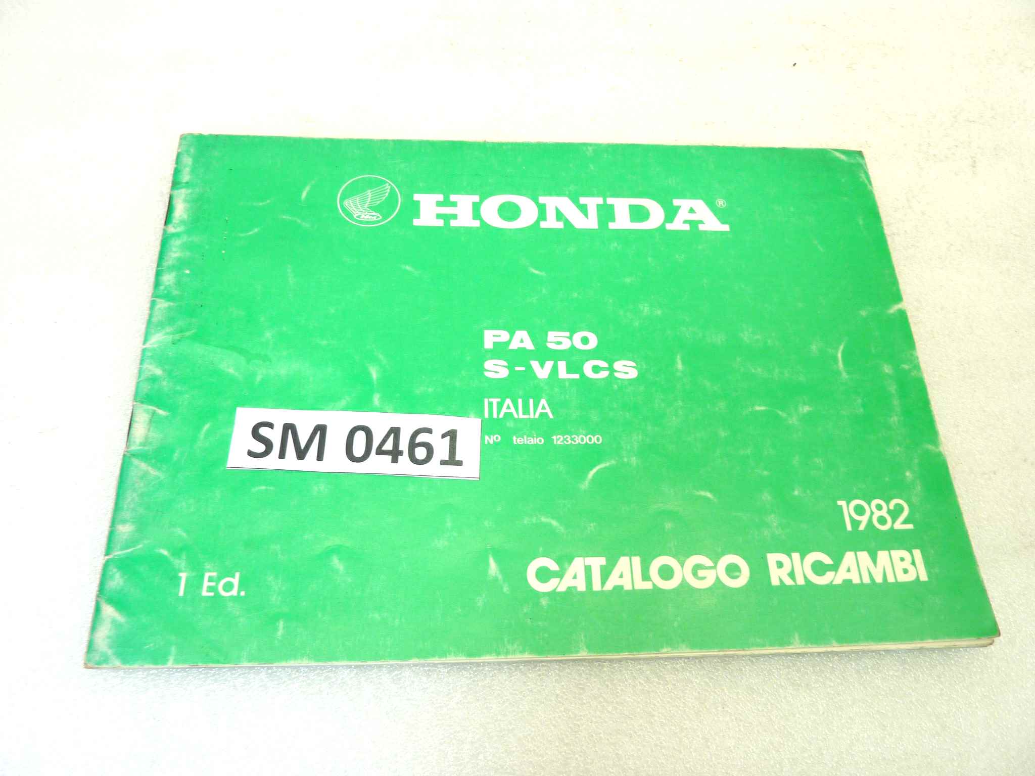 Catalogo parti ricambio Honda PA50 S VLCS ricambi ORIGINALE ita Parts Catalog dim 18 x 26 cm