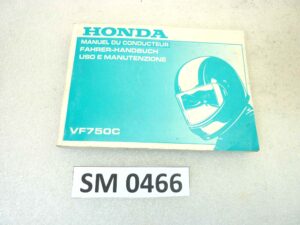 Libretto uso e manutenzione Honda VF750C manuale utente ORIGINALE ita fra ger dim 15 x 10,5 cm NUOVO fondo di magazzino, LEGGI DESCRIZIONE