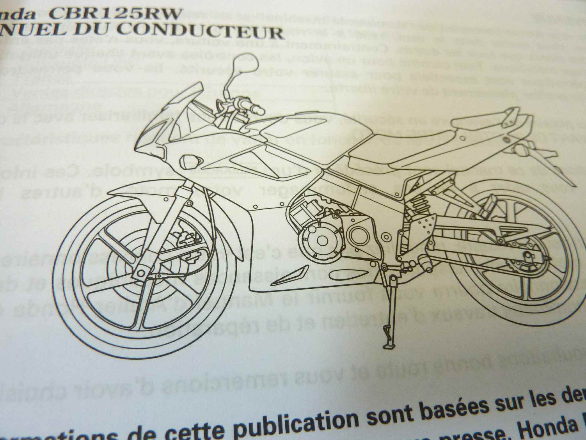 Libretto uso e manutenzione Honda CBR125 RW manuale utente ORIGINALE fra ger dim 15 x 10,5 cm NUOVO fondo di magazzino, LEGGI DESCRIZIONE - immagine 5