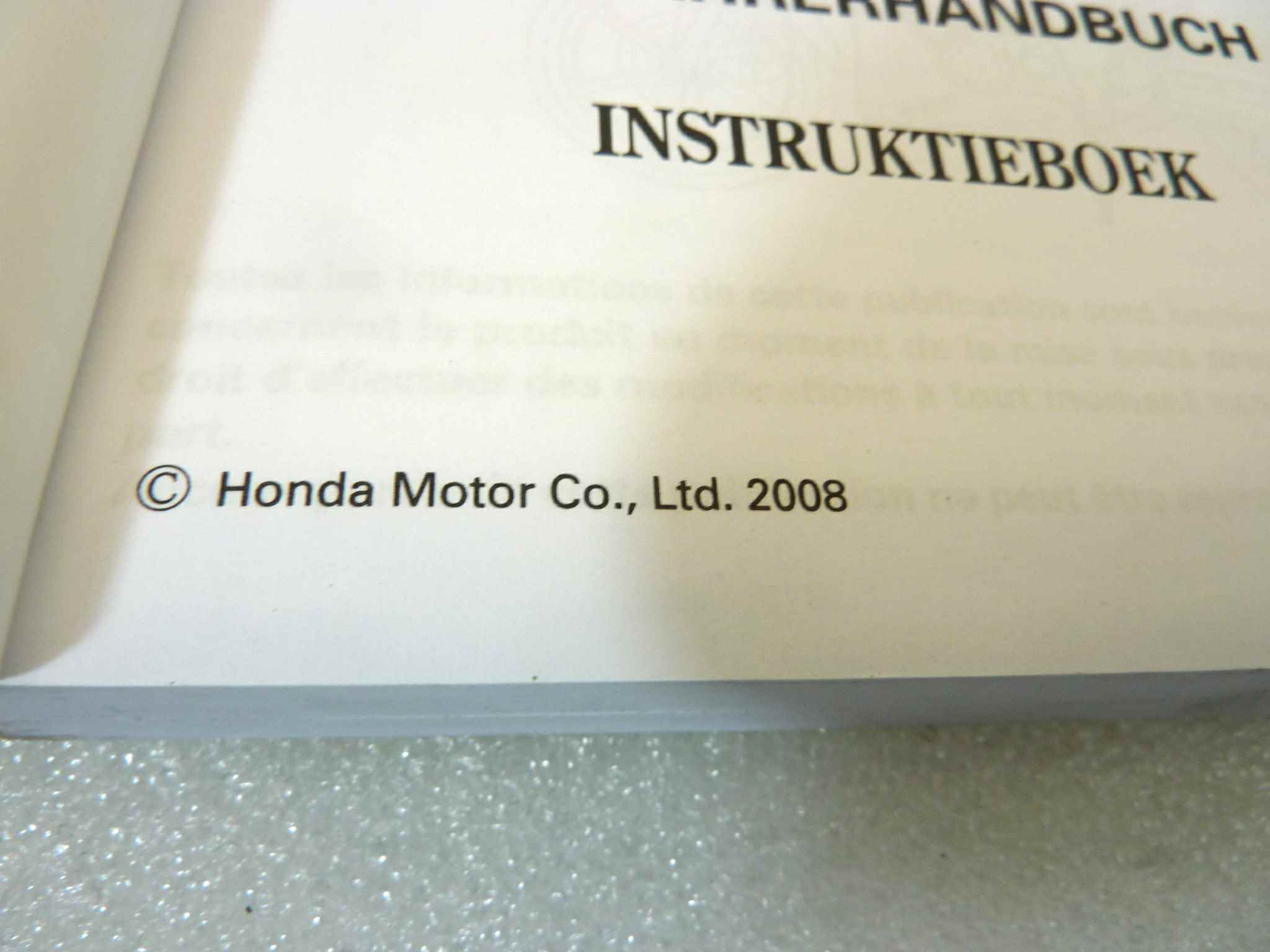 Libretto uso e manutenzione Honda CBR125 RW manuale utente ORIGINALE fra ger dim 15 x 10,5 cm NUOVO fondo di magazzino, LEGGI DESCRIZIONE - immagine 6