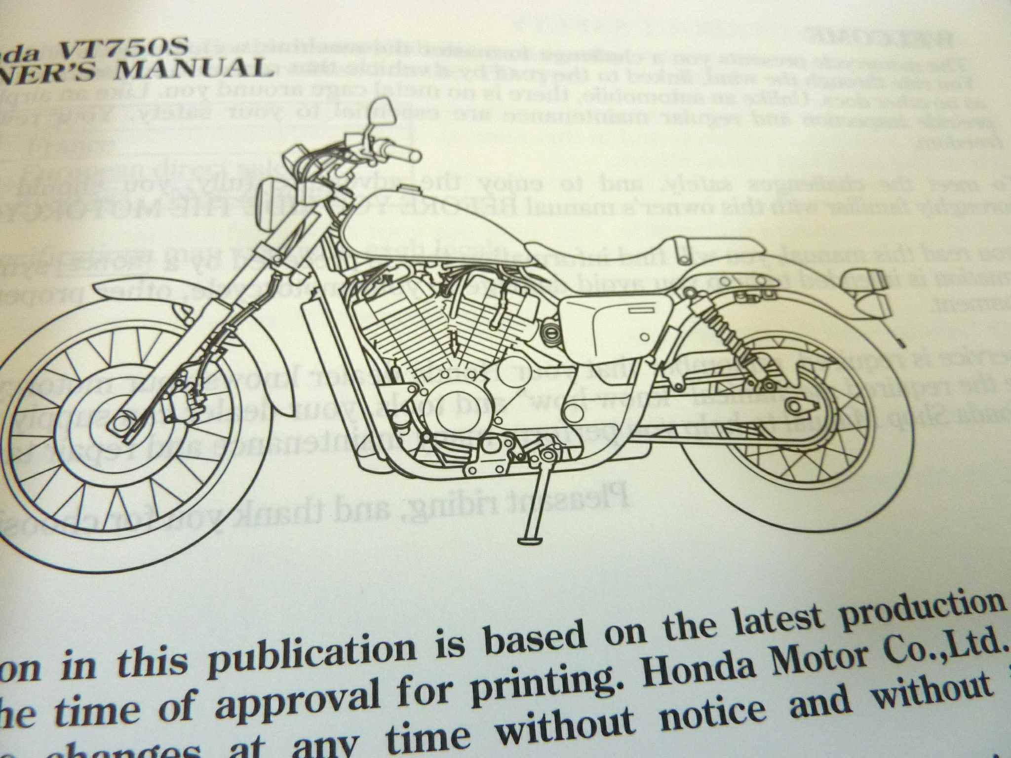 Libretto uso e manutenzione Honda VT750S manuale utente ORIGINALE ita eng esp dim 15 x 10,5 cm NUOVO fondo di magazzino, LEGGI DESCRIZIONE - immagine 5