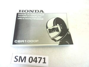 Libretto uso e manutenzione Honda CBR1000F manuale utente ORIGINALE ita fra ger dim 15 x 10,5 cm NUOVO fondo di magazzino, LEGGI DESCRIZIONE