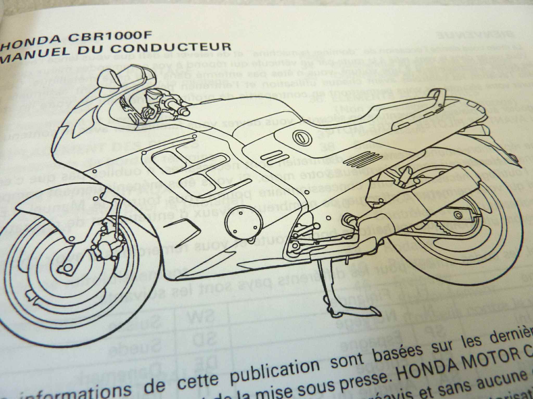 Libretto uso e manutenzione Honda CBR1000F manuale utente ORIGINALE ita fra ger dim 15 x 10,5 cm NUOVO fondo di magazzino, LEGGI DESCRIZIONE - immagine 6