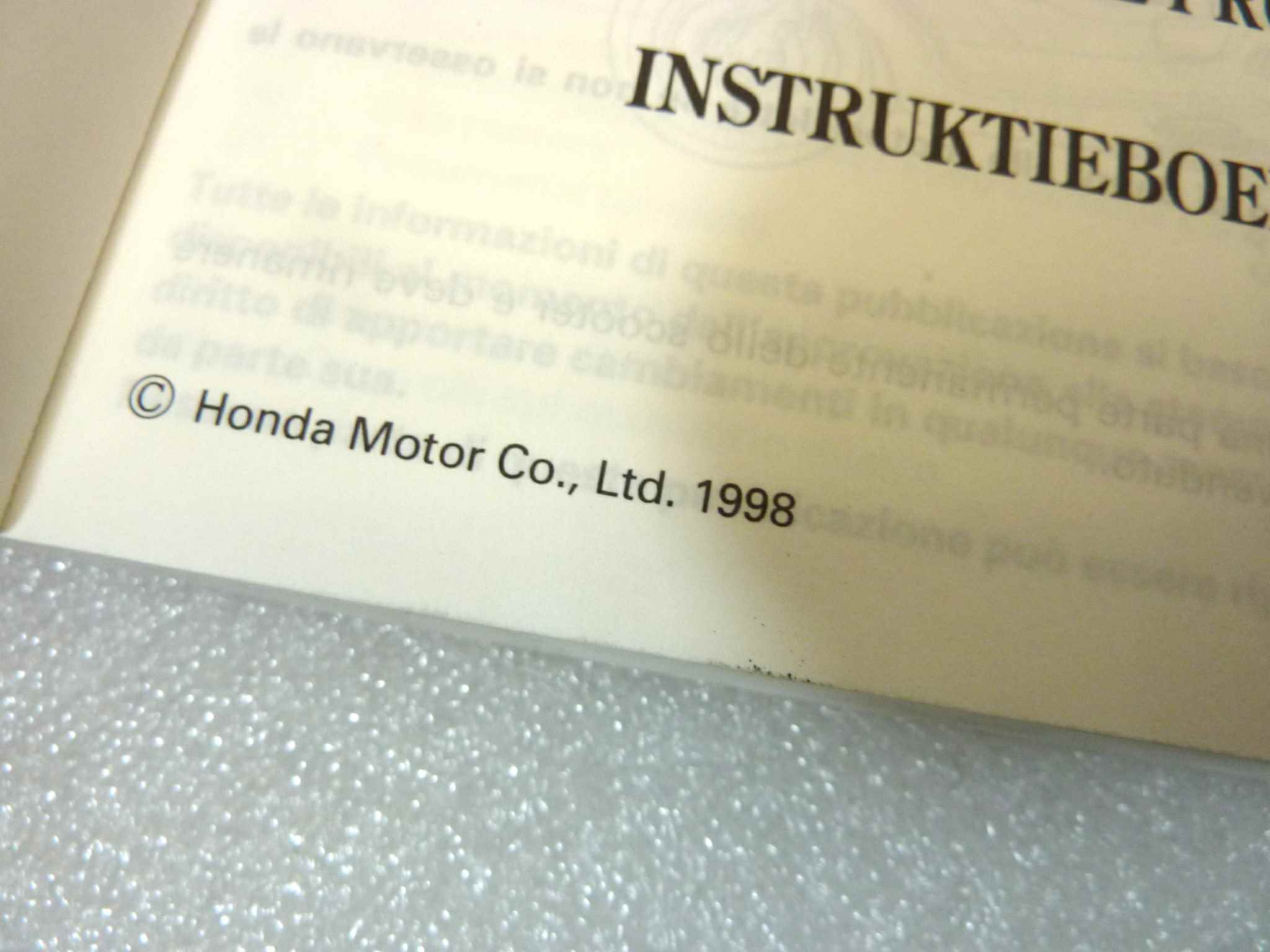 Libretto uso e manutenzione Honda FES250 manuale utente ORIGINALE ita fra ger dim 15 x 10,5 cm NUOVO fondo di magazzino, LEGGI DESCRIZIONE - immagine 5