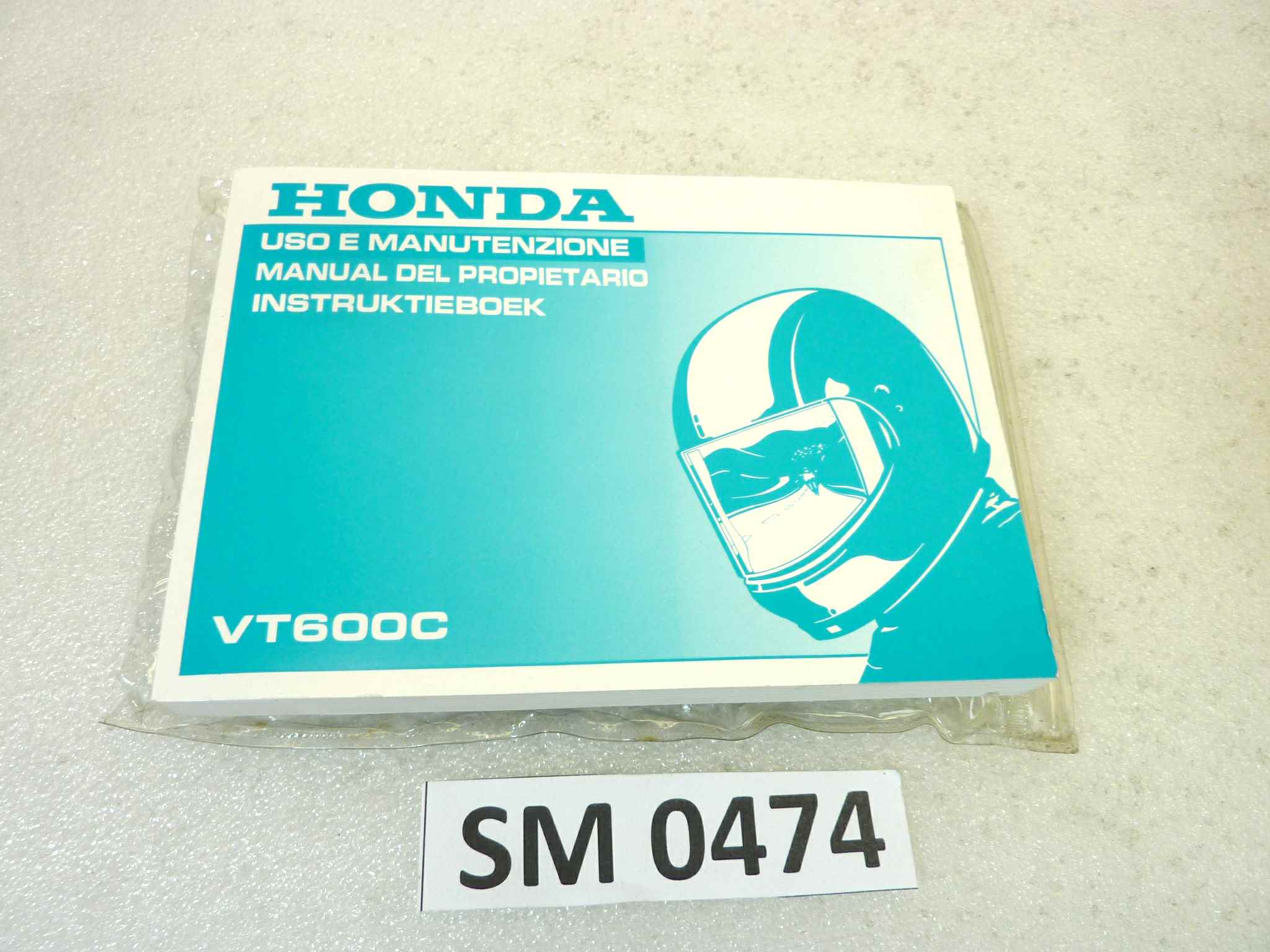 Libretto uso e manutenzione Honda VT600C manuale utente ORIGINALE ita ger esp dim 15 x 10,5 cm NUOVO fondo di magazzino, LEGGI DESCRIZIONE