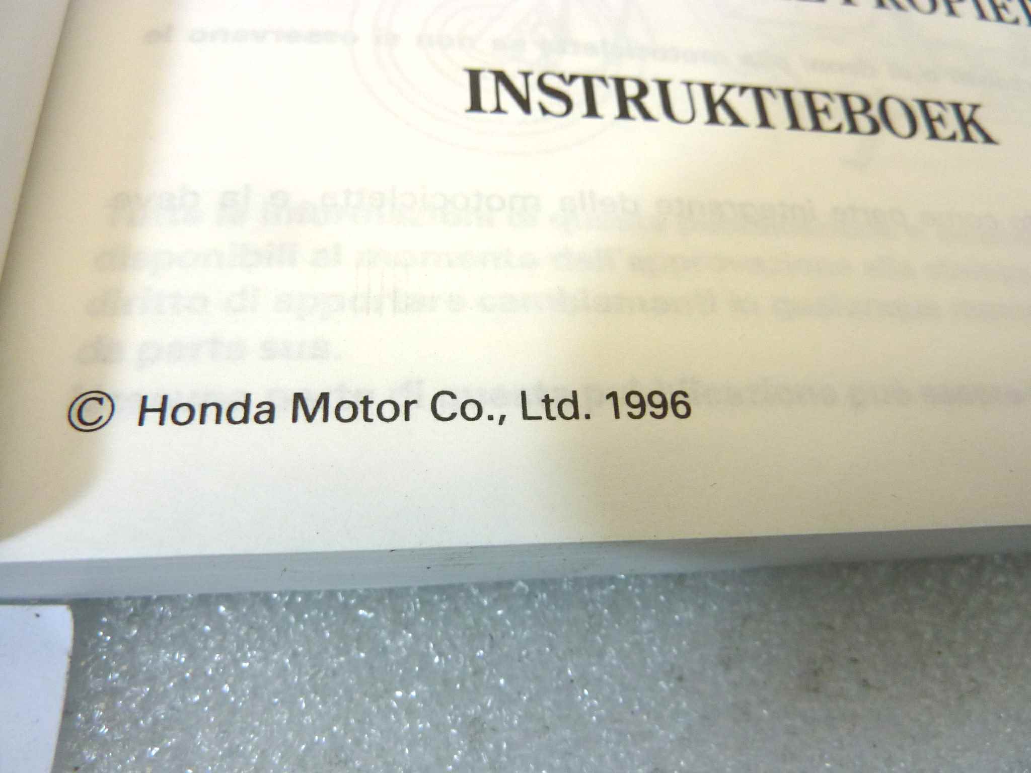 Libretto uso e manutenzione Honda VT600C manuale utente ORIGINALE ita ger esp dim 15 x 10,5 cm NUOVO fondo di magazzino, LEGGI DESCRIZIONE - immagine 5