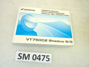 Libretto uso e manutenzione Honda VT750 Shadow manuale utente ORIGINALE ita eng esp dim 15 x 10,5 cm NUOVO fondo di magazzino, LEGGI DESCRIZIONE