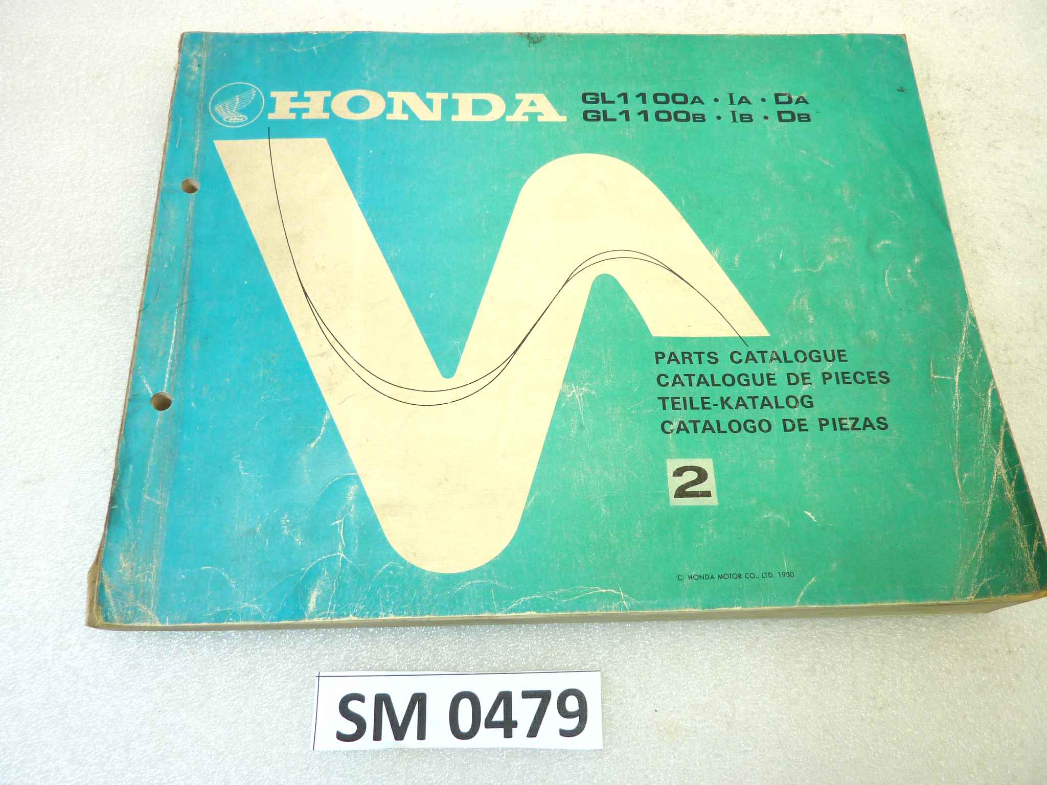 Catalogo parti ricambio Honda GL1100 I D ricambi ORIGINALE eng fra ger esp Parts Catalog dim 21,5 x 28,5 cm