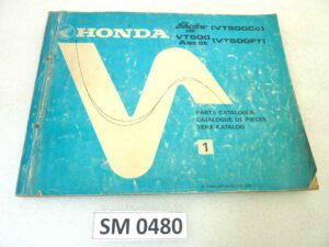 Catalogo parti ricambio Honda VT500C Shadow Ascot ricambi ORIGINALE eng fra ger Parts Catalog dim 21,5 x 28,5 cm