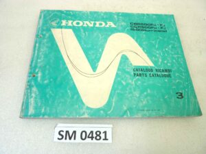 Catalogo parti ricambio Honda CBR500 600 F Hurricane ricambi ORIGINALE ita eng Parts Catalog dim 21,5 x 28,5 cm
