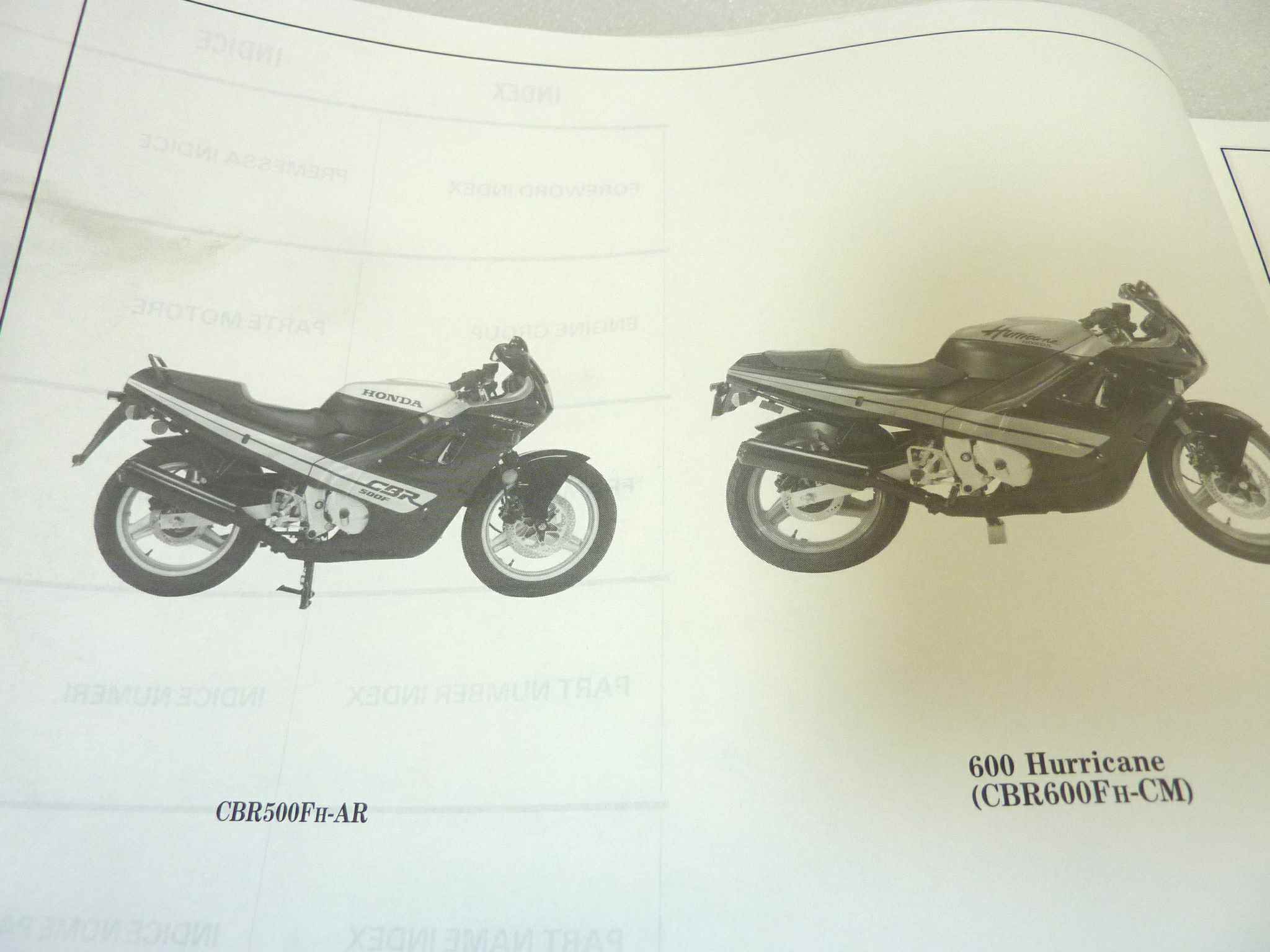 Catalogo parti ricambio Honda CBR500 600 F Hurricane ricambi ORIGINALE ita eng Parts Catalog dim 21,5 x 28,5 cm - immagine 6