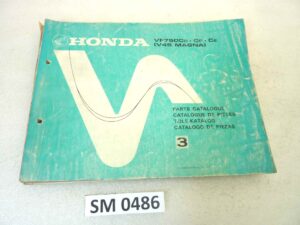 Catalogo parti ricambio Honda VF750C V45 Magna 3 ricambi ORIGINALE eng fra ger esp Parts Catalog dim 21,5 x 28,5 cm