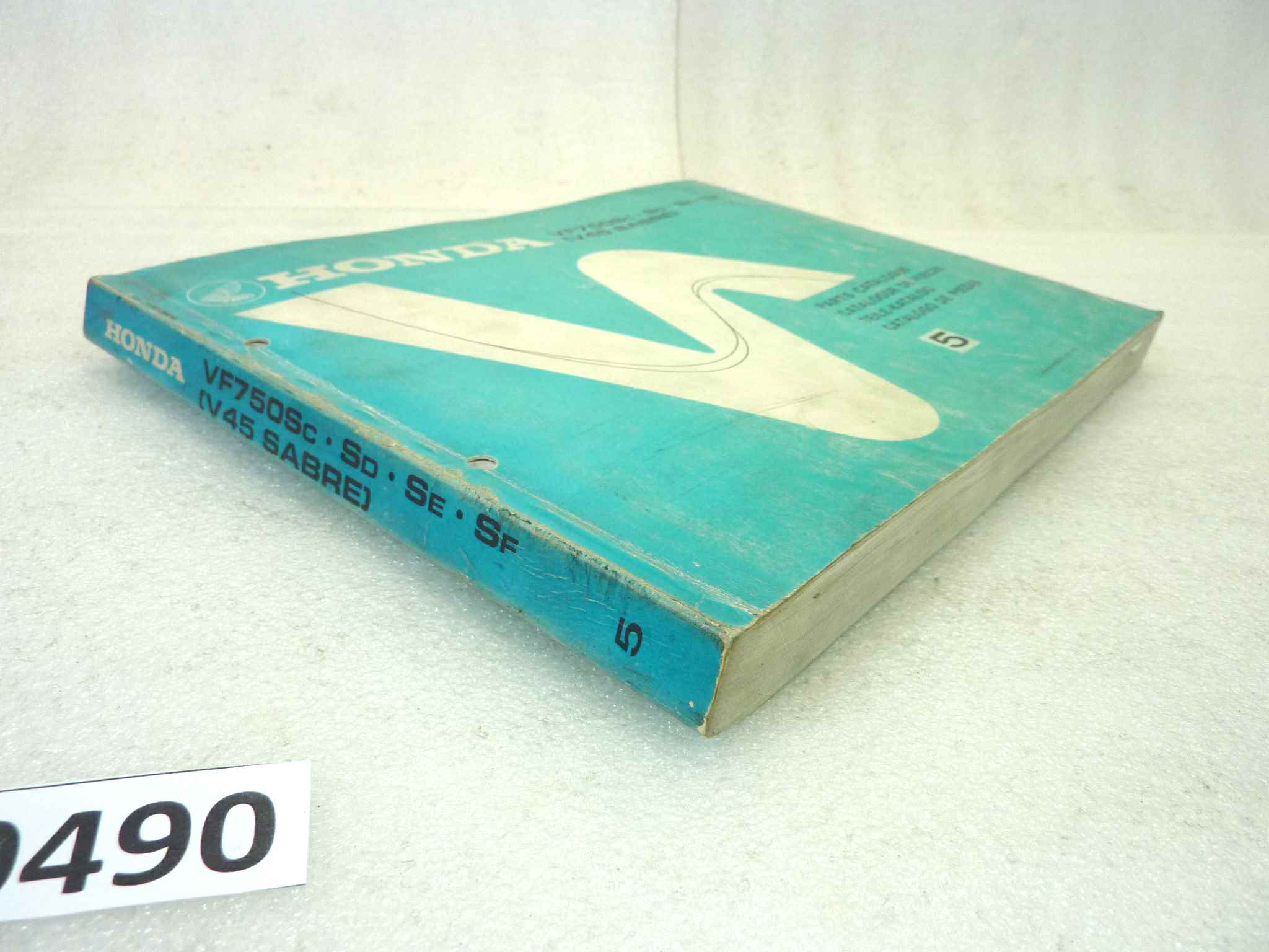 Catalogo parti ricambio Honda VF750S V45 Sabre 5 ricambi ORIGINALE eng fra ger esp Parts Catalog dim 21,5 x 28,5 cm - immagine 7