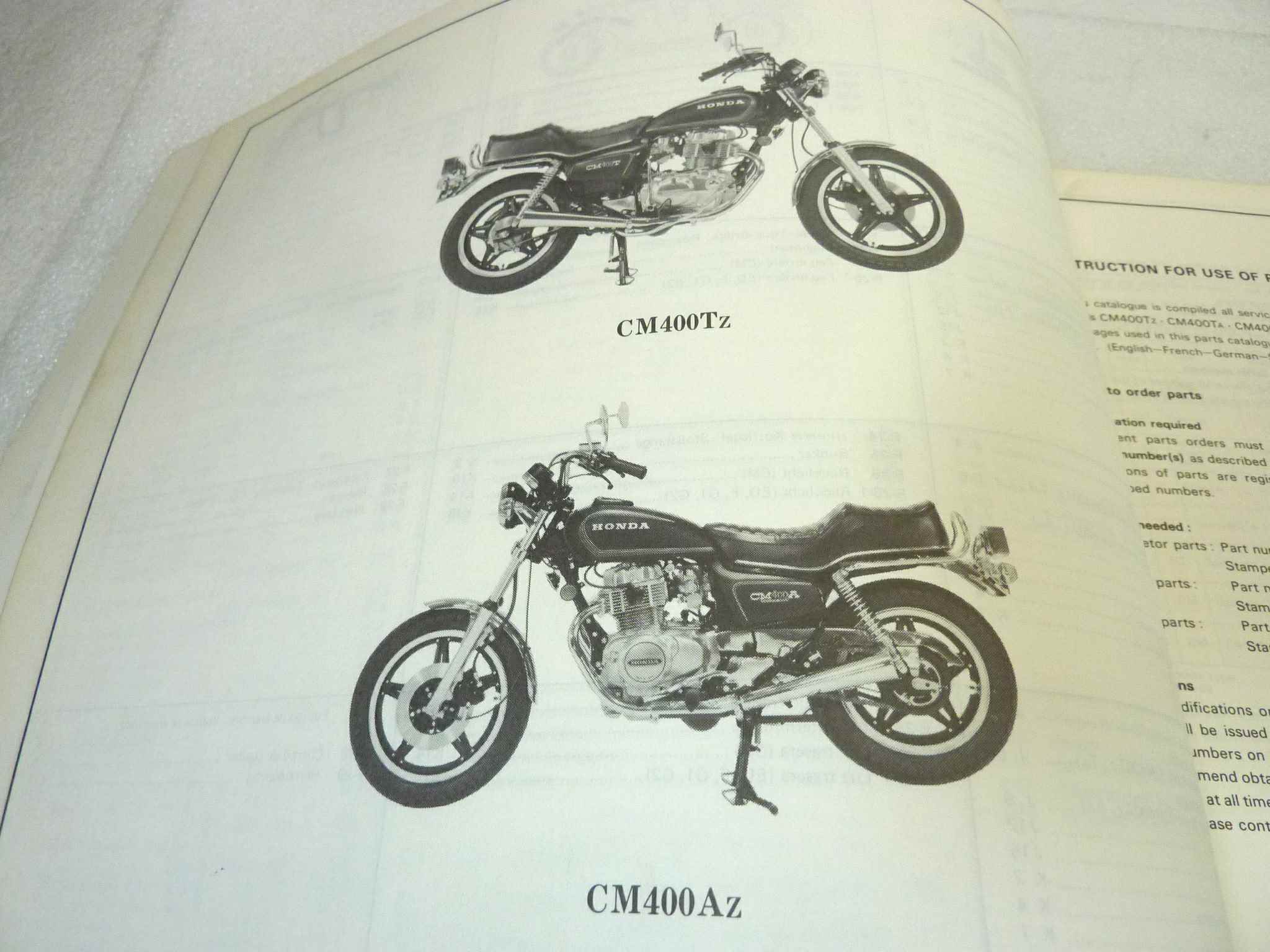 Catalogo parti ricambio Honda CM400T A 2 ricambi ORIGINALE eng fra ger esp Parts Catalog dim 21,5 x 28,5 cm - immagine 6