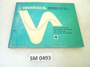 Catalogo parti ricambio Honda CM400A T 4 ricambi ORIGINALE eng fra ger esp Parts Catalog dim 21,5 x 28,5 cm