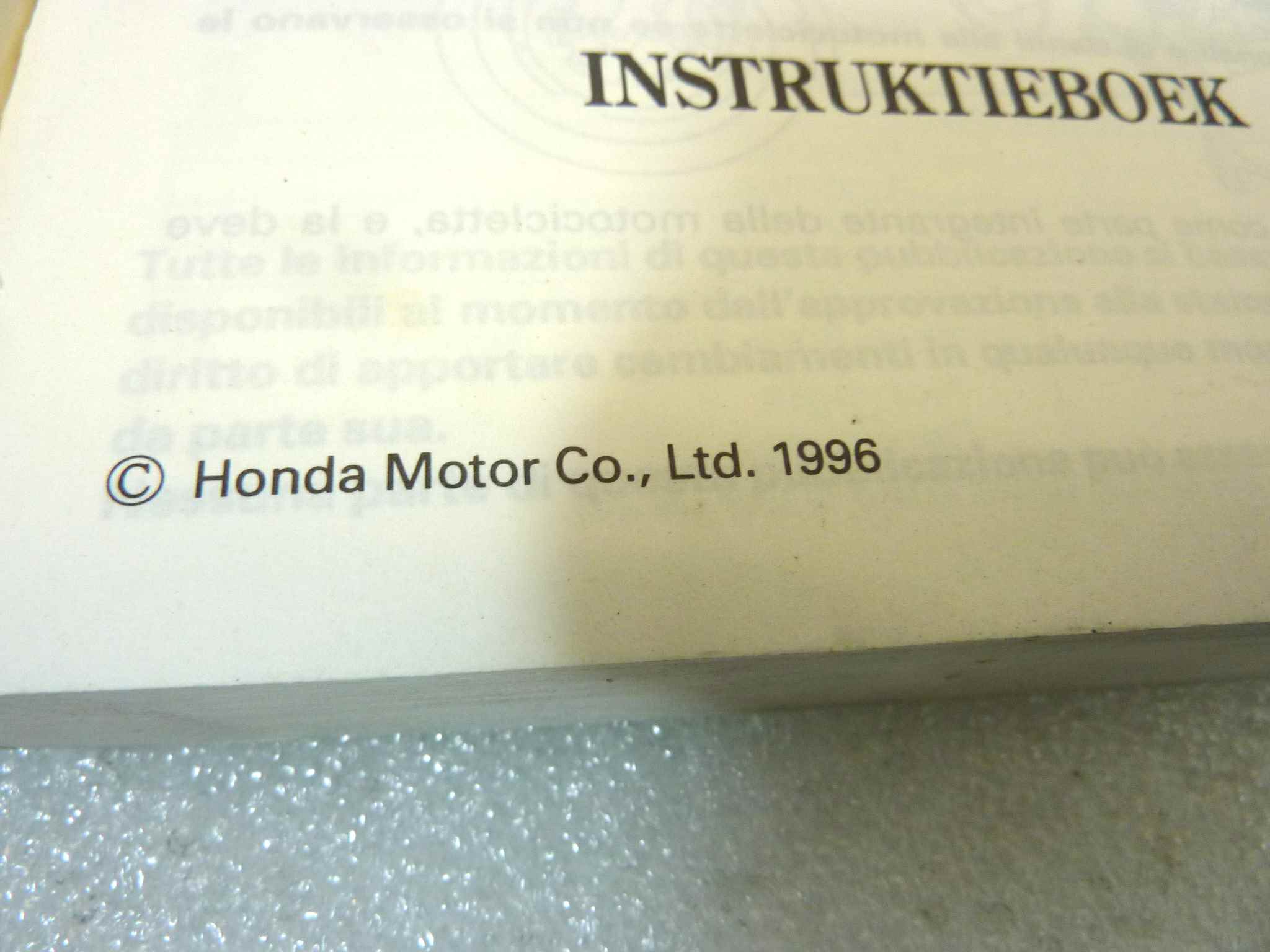 Libretto uso e manutenzione Honda CBR1100XX manuale utente ORIGINALE ita esp dim 15 x 10,5 cm - immagine 5