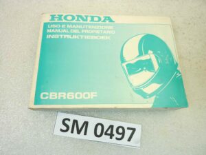 Libretto uso e manutenzione Honda CBR600F manuale utente ORIGINALE ita esp dim 15 x 10,5 cm