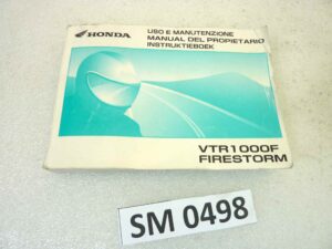 Libretto uso e manutenzione Honda VTR1000F Firestorm manuale utente ORIGINALE ita esp dim 15 x 10,5 cm